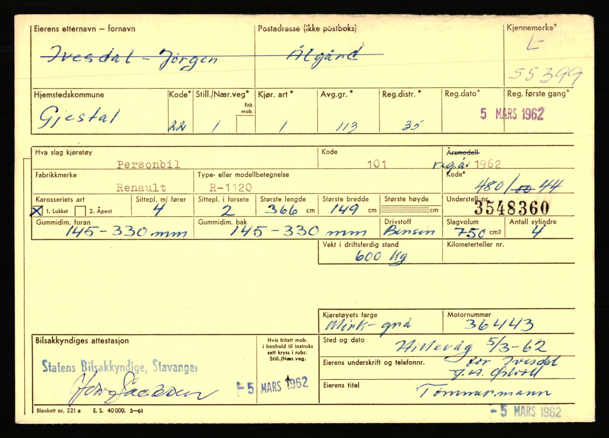 Stavanger trafikkstasjon, AV/SAST-A-101942/0/F/L0054: L-54200 - L-55699, 1930-1971, p. 2373