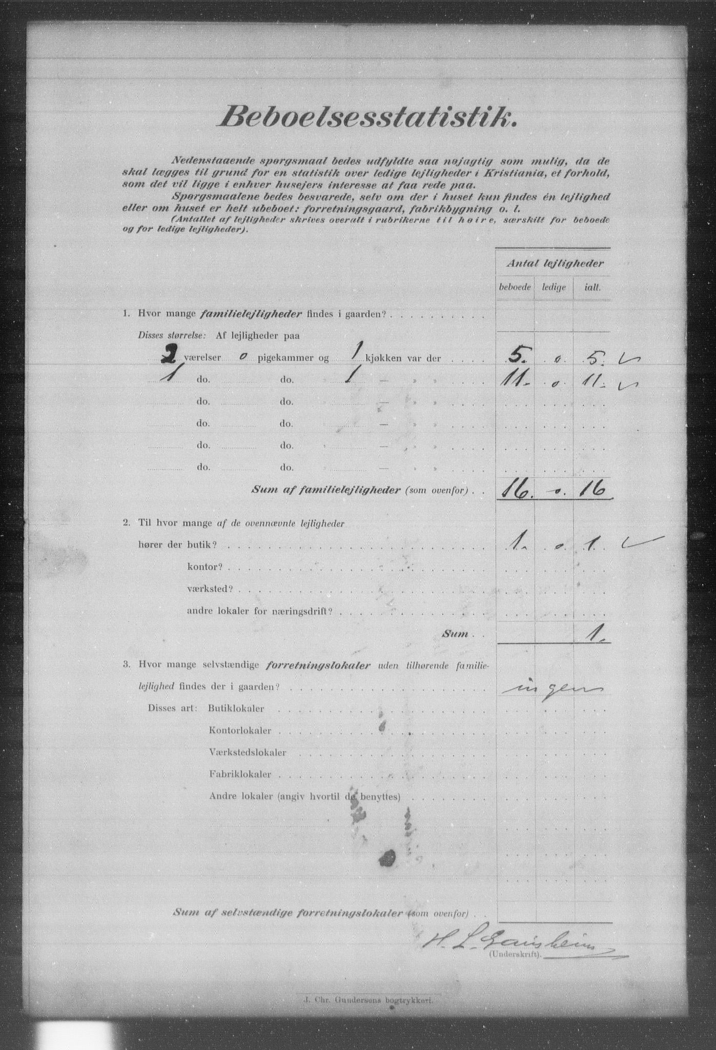 OBA, Municipal Census 1903 for Kristiania, 1903, p. 12834