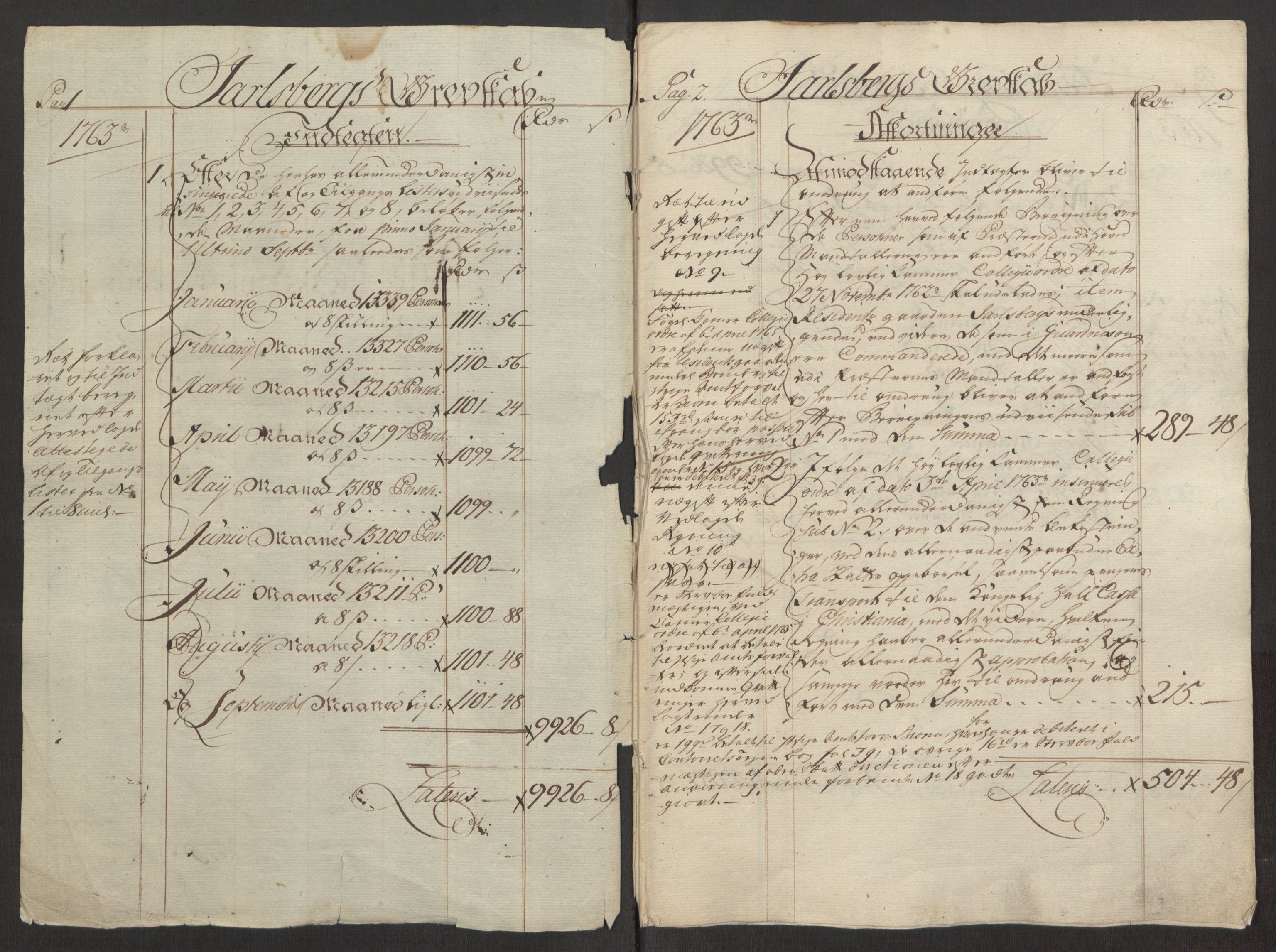 Rentekammeret inntil 1814, Reviderte regnskaper, Fogderegnskap, RA/EA-4092/R32/L1960: Ekstraskatten Jarlsberg grevskap, 1762-1772, p. 24