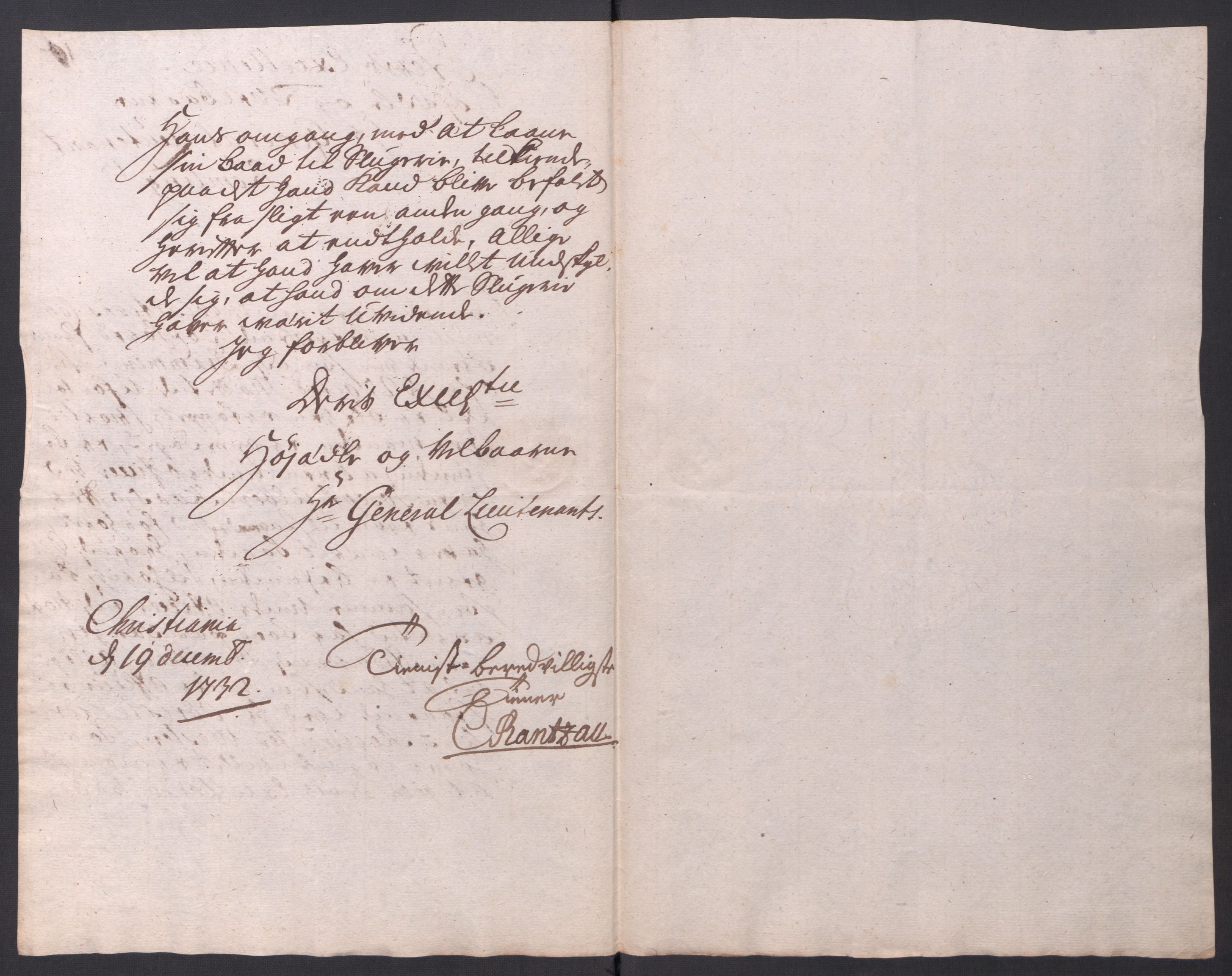 Kommanderende general (KG I) med Det norske krigsdirektorium, AV/RA-EA-5419/D/L0061: Stattholderens, stiftamtmenns og amtmenns brev, 1731-1740, p. 46