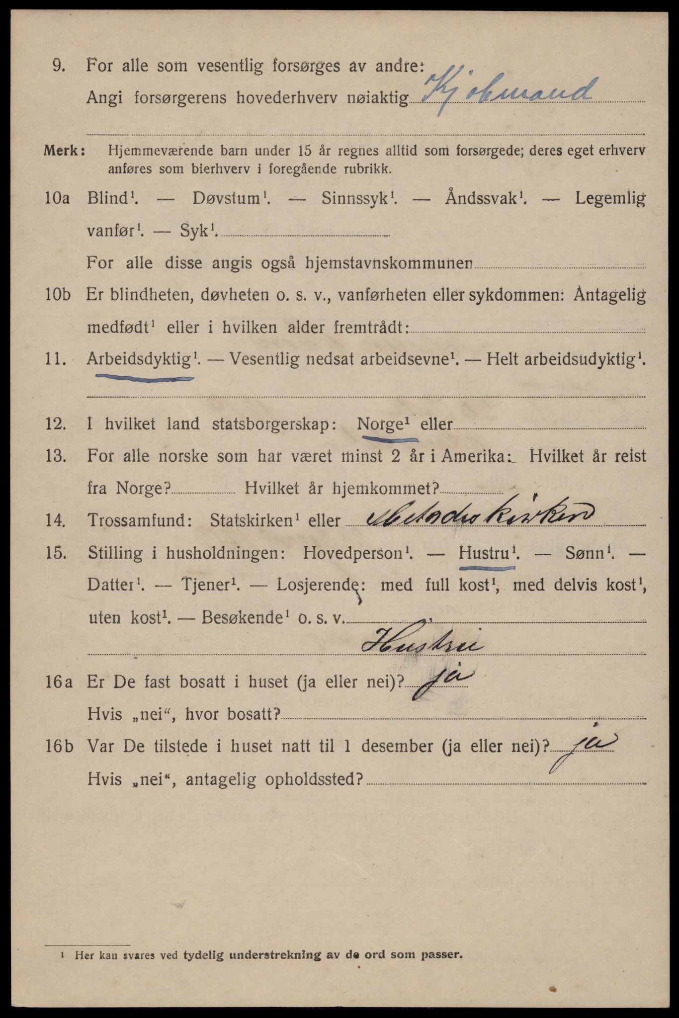 SAST, 1920 census for Stavanger, 1920, p. 95809