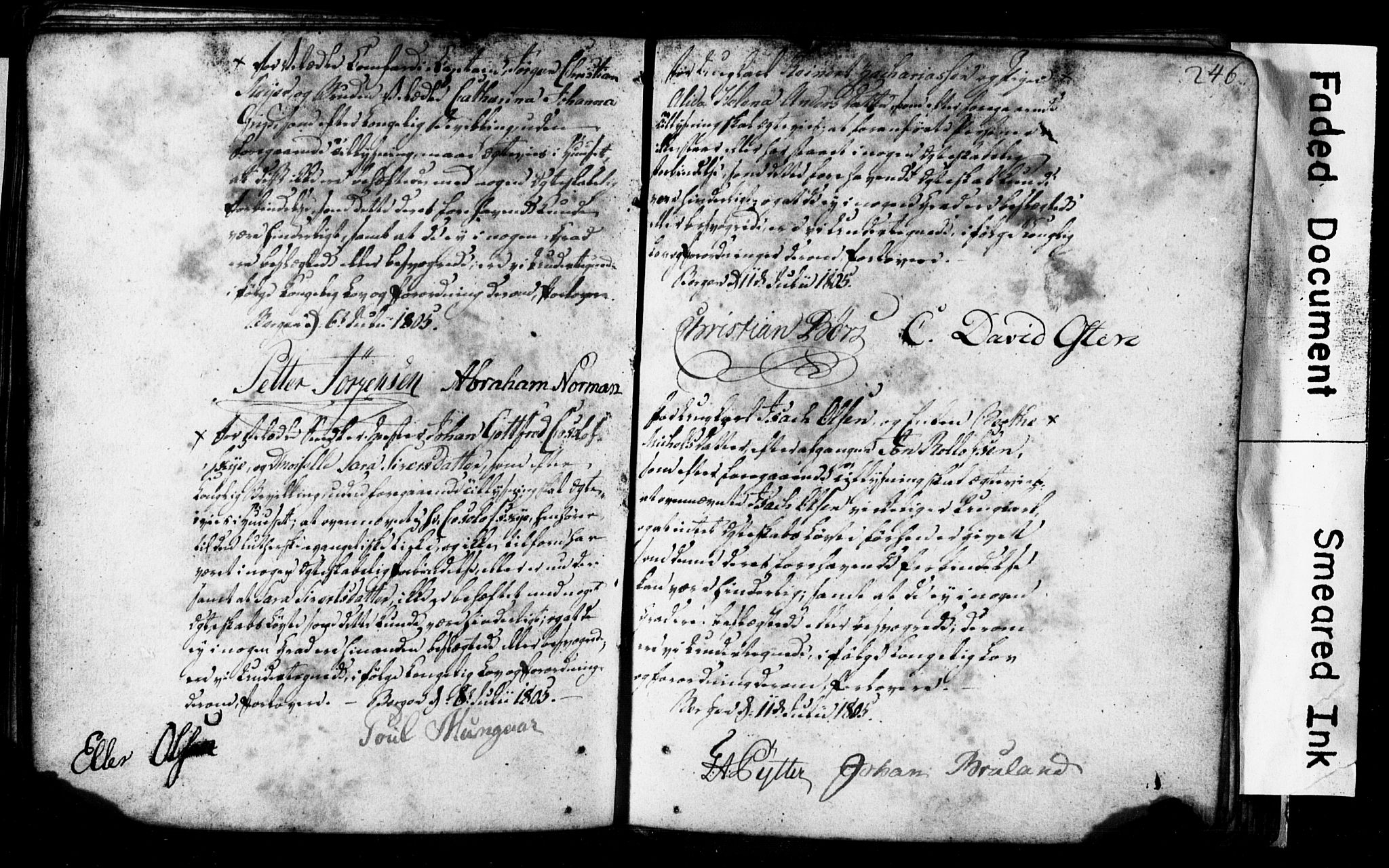 Korskirken sokneprestembete, AV/SAB-A-76101: Best man's statements no. II.5.1, 1776-1816, p. 246