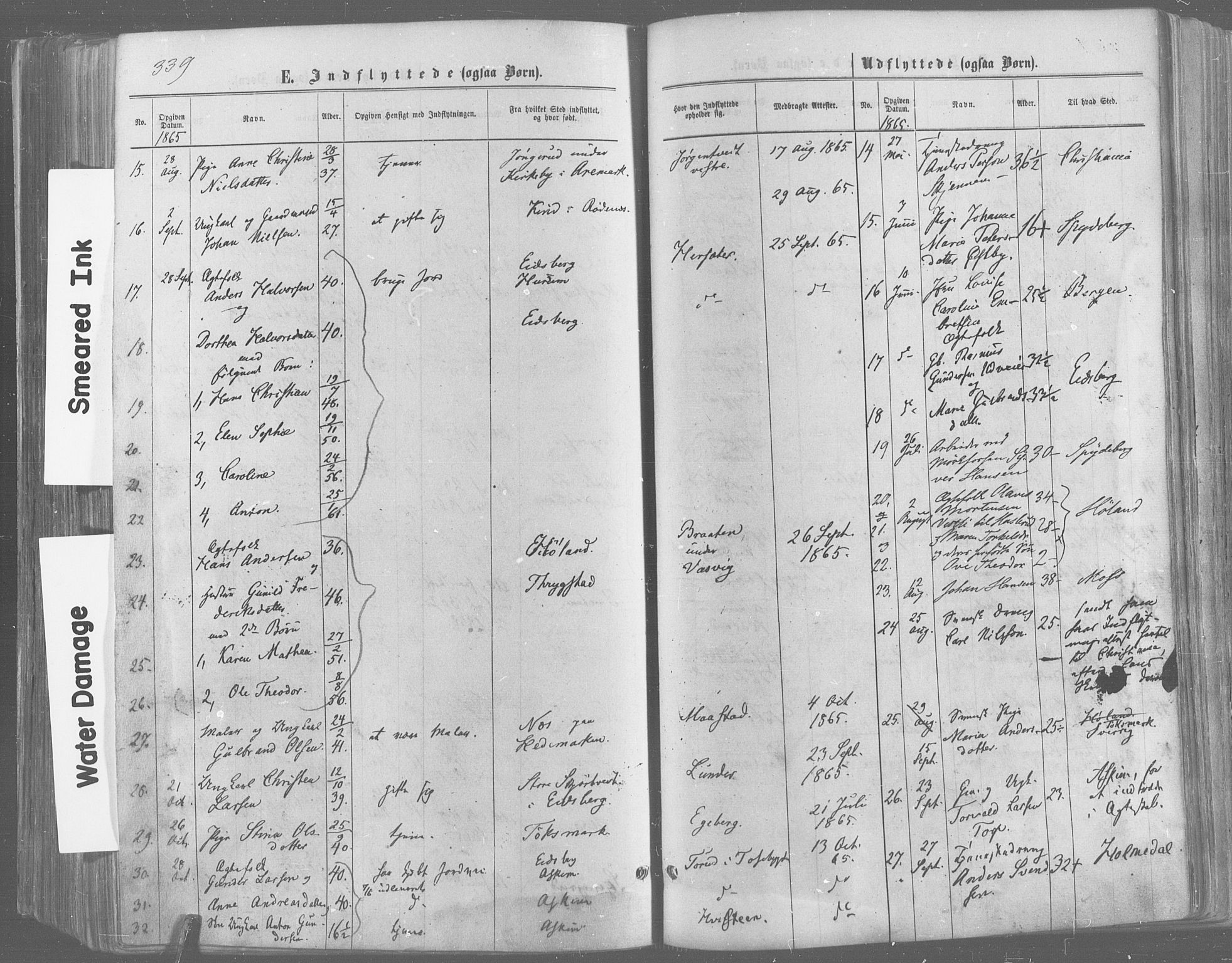 Trøgstad prestekontor Kirkebøker, AV/SAO-A-10925/F/Fa/L0009: Parish register (official) no. I 9, 1865-1877, p. 339