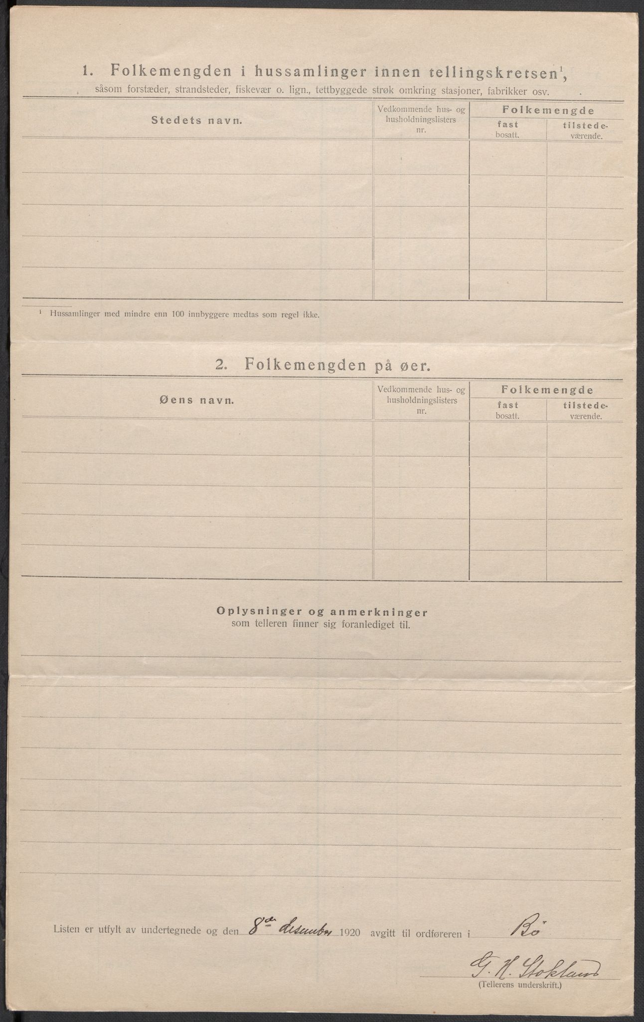 SAKO, 1920 census for Bø (Telemark), 1920, p. 13