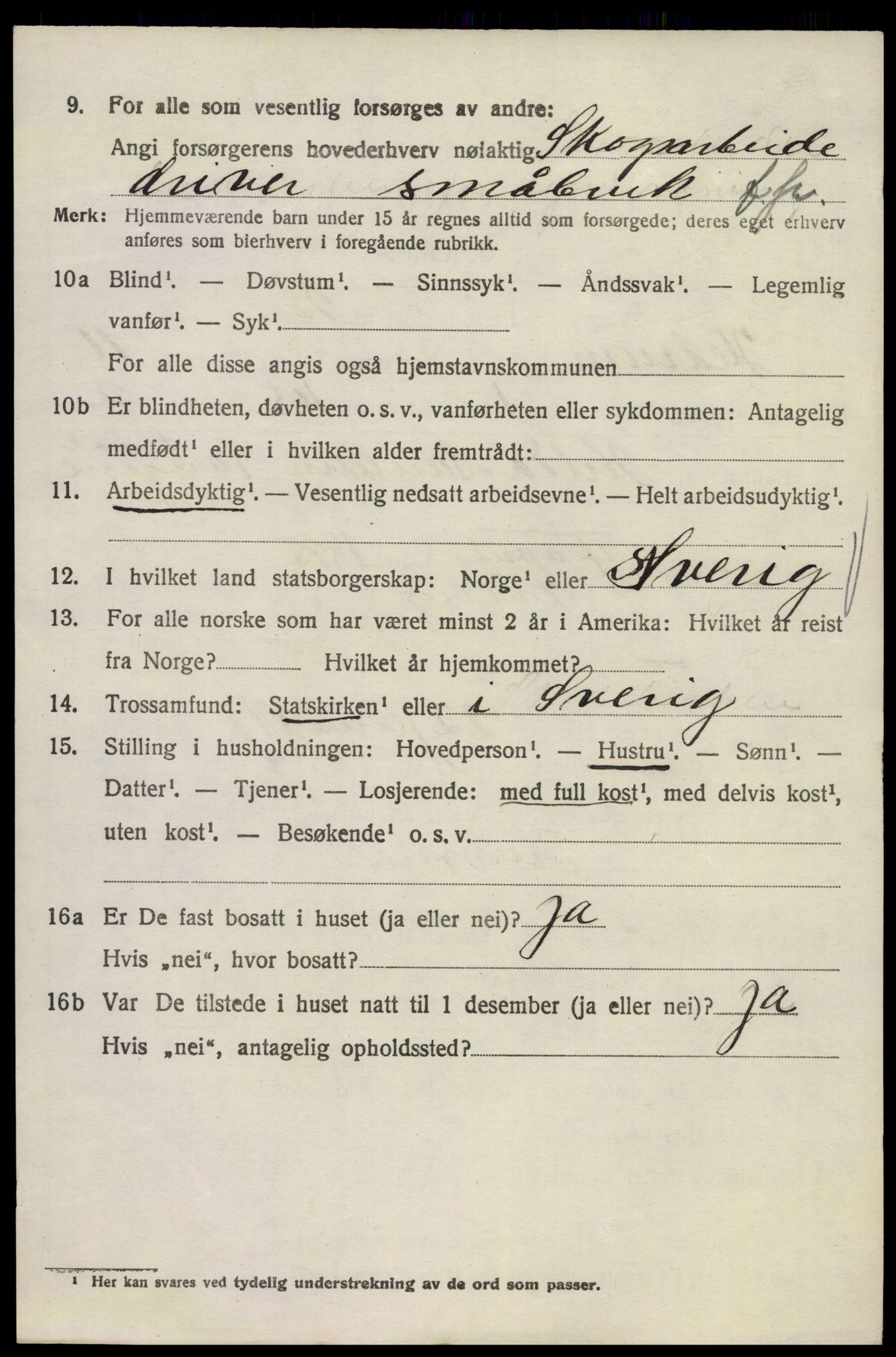 SAKO, 1920 census for Hedrum, 1920, p. 10252