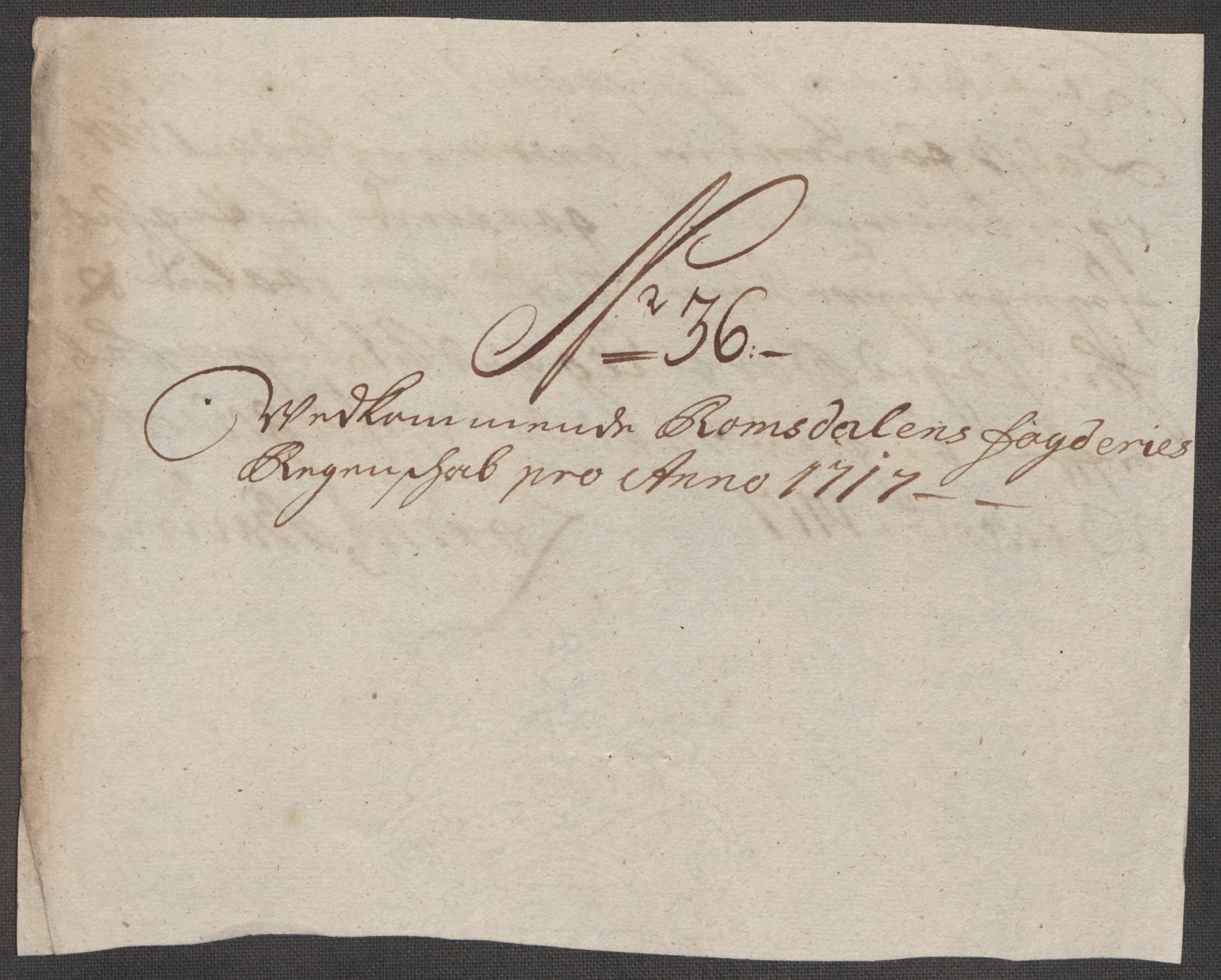 Rentekammeret inntil 1814, Reviderte regnskaper, Fogderegnskap, RA/EA-4092/R55/L3664: Fogderegnskap Romsdal, 1717, p. 202