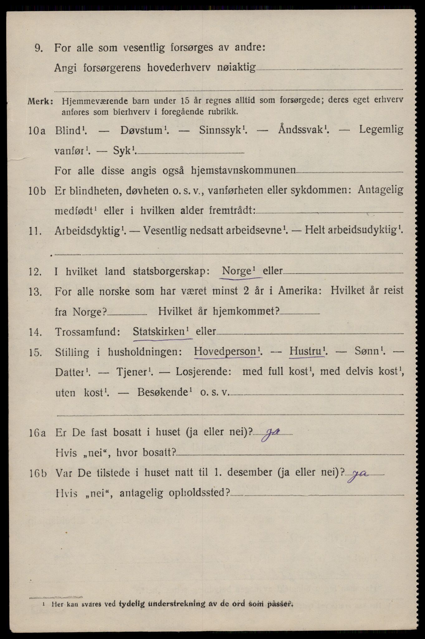 SAST, 1920 census for Avaldsnes, 1920, p. 5874