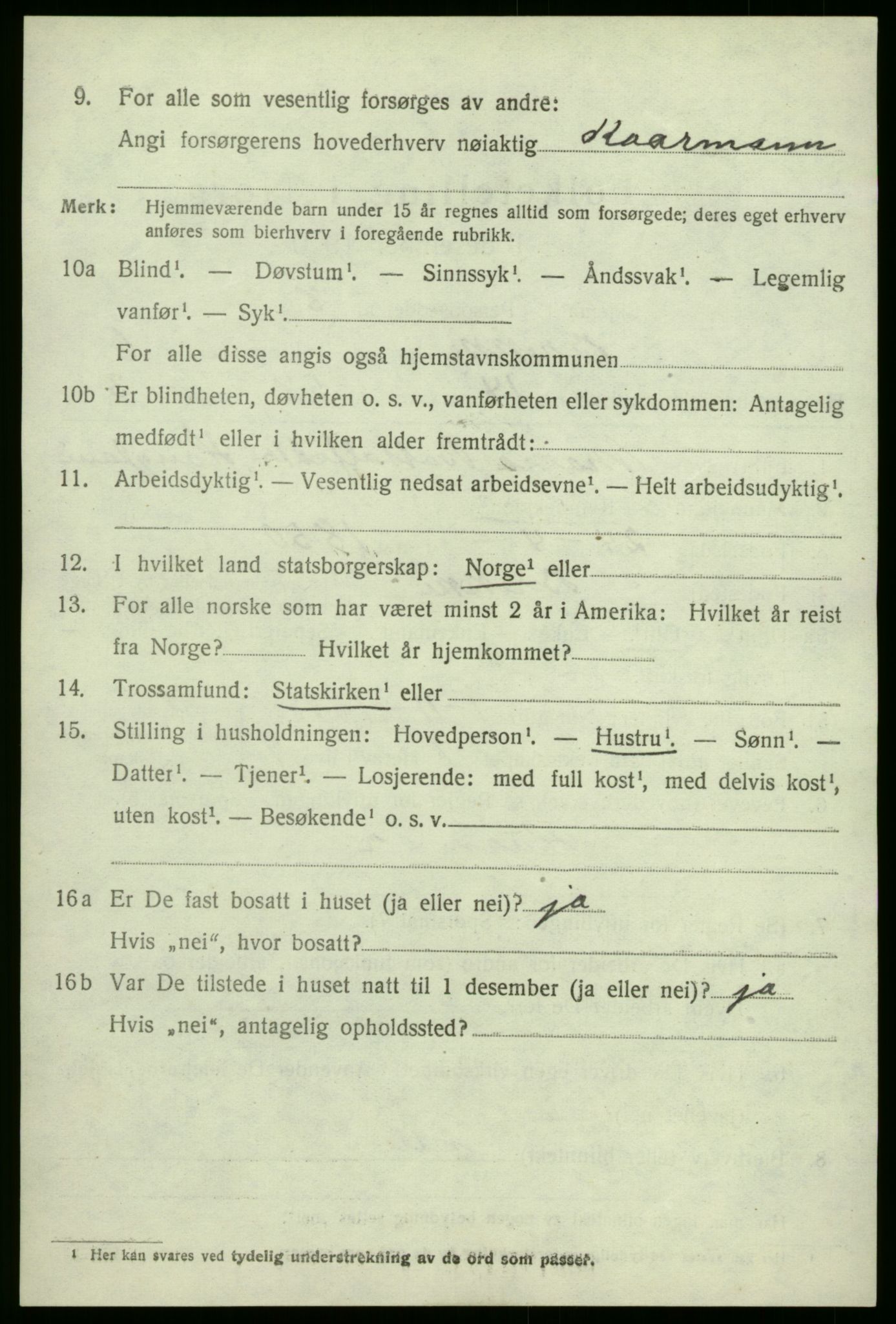 SAB, 1920 census for Brekke, 1920, p. 1471