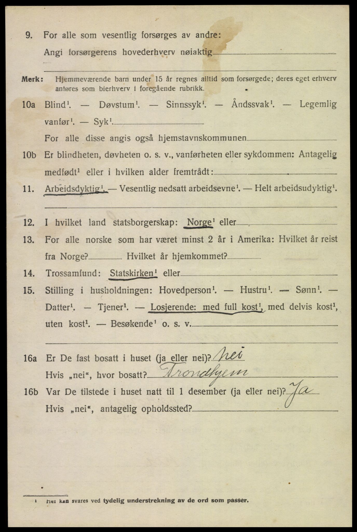 SAK, 1920 census for Åmli, 1920, p. 1862