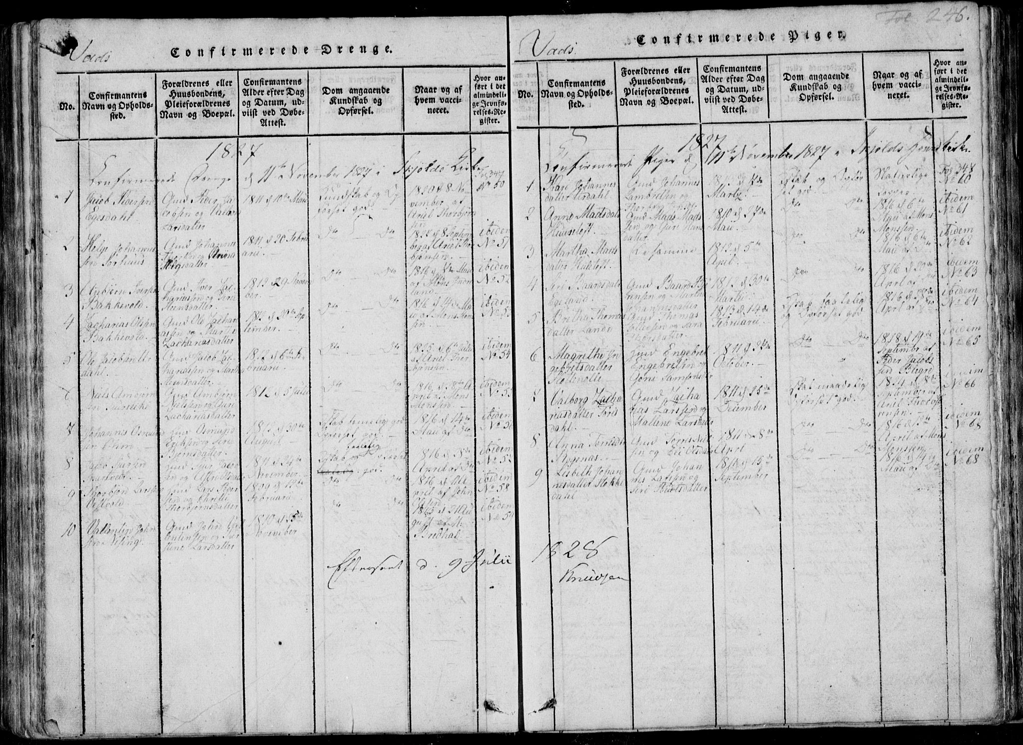 Skjold sokneprestkontor, SAST/A-101847/H/Ha/Haa/L0004: Parish register (official) no. A 4 /2, 1815-1830, p. 246