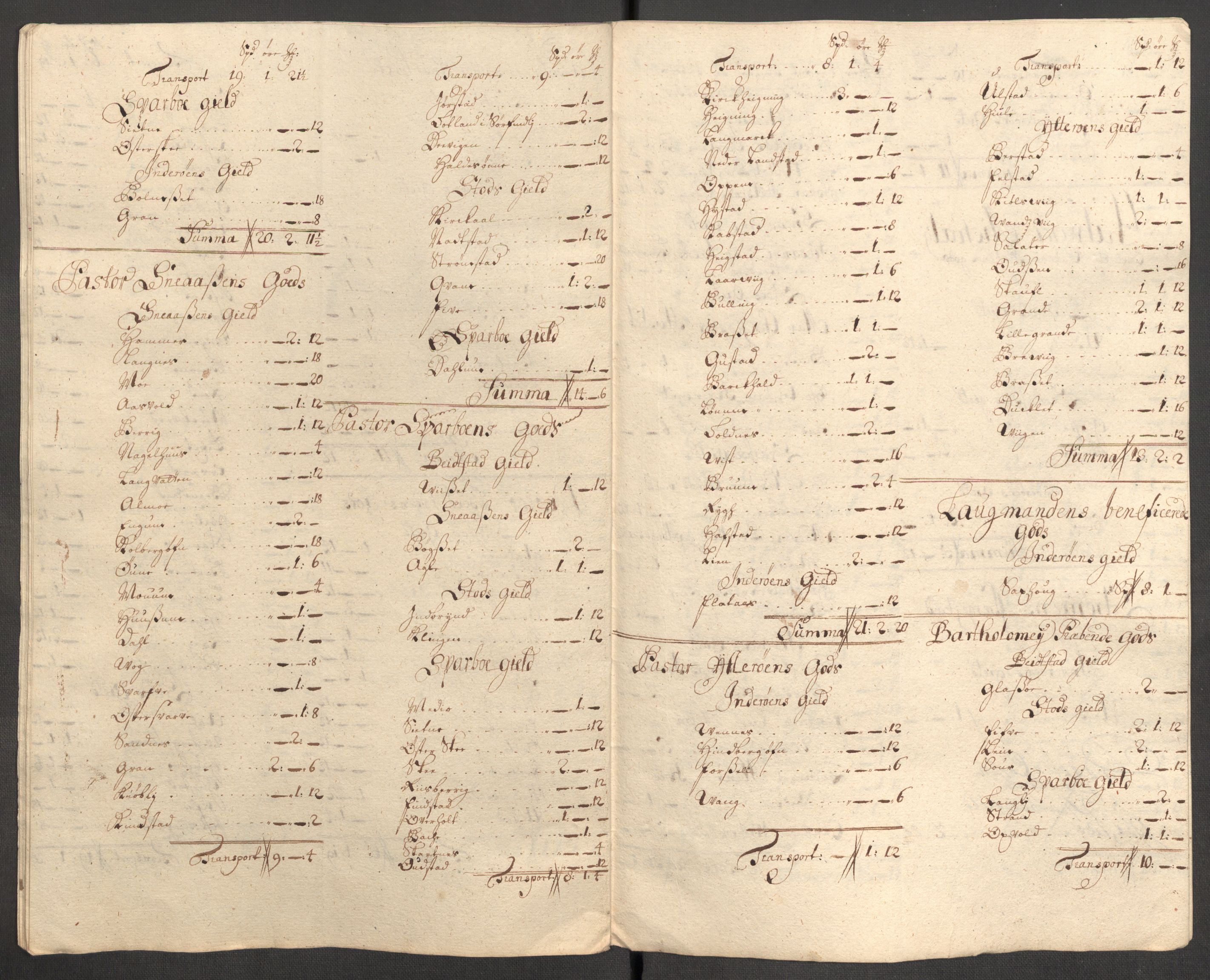 Rentekammeret inntil 1814, Reviderte regnskaper, Fogderegnskap, AV/RA-EA-4092/R63/L4319: Fogderegnskap Inderøy, 1711, p. 416