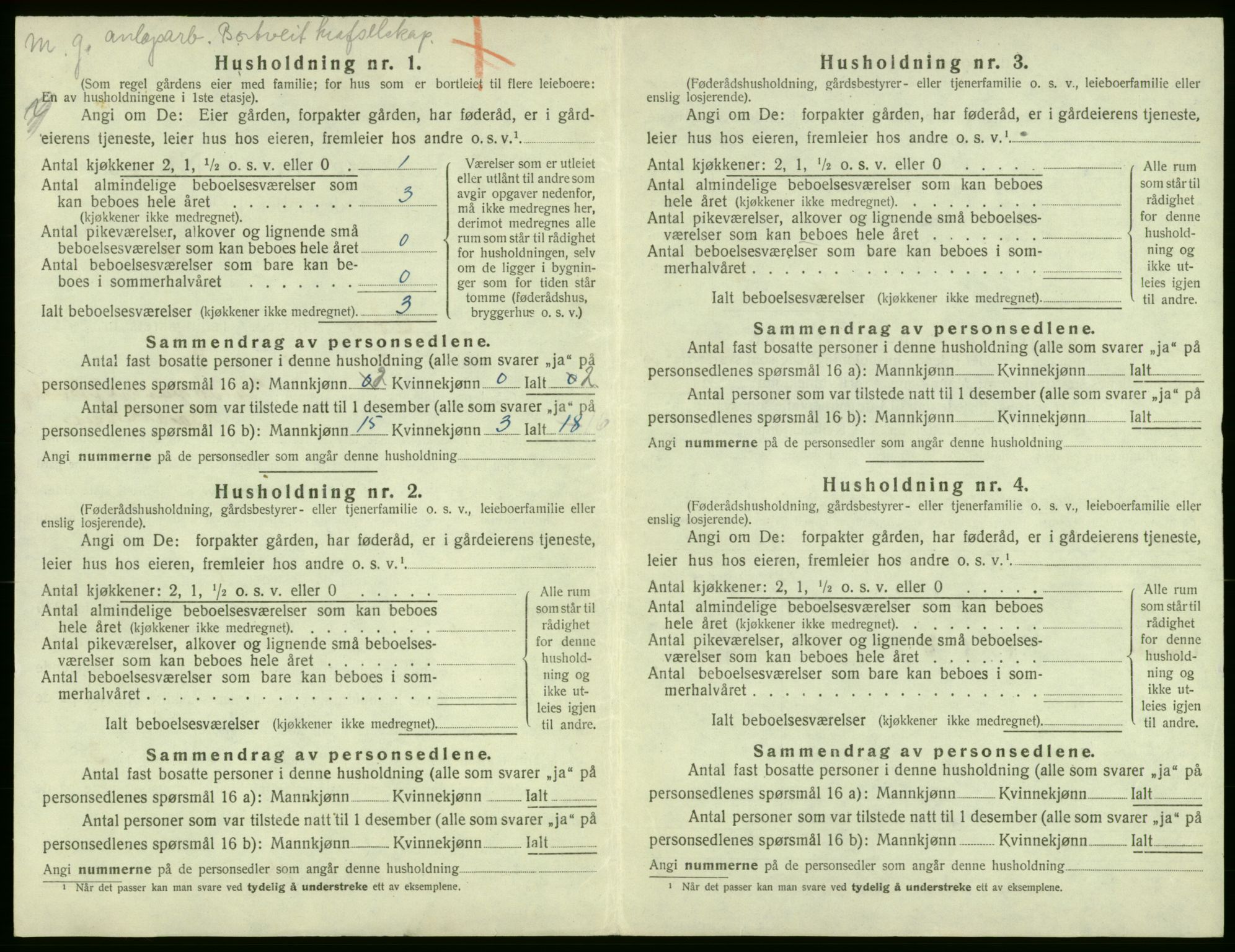 SAB, 1920 census for Stord, 1920, p. 128