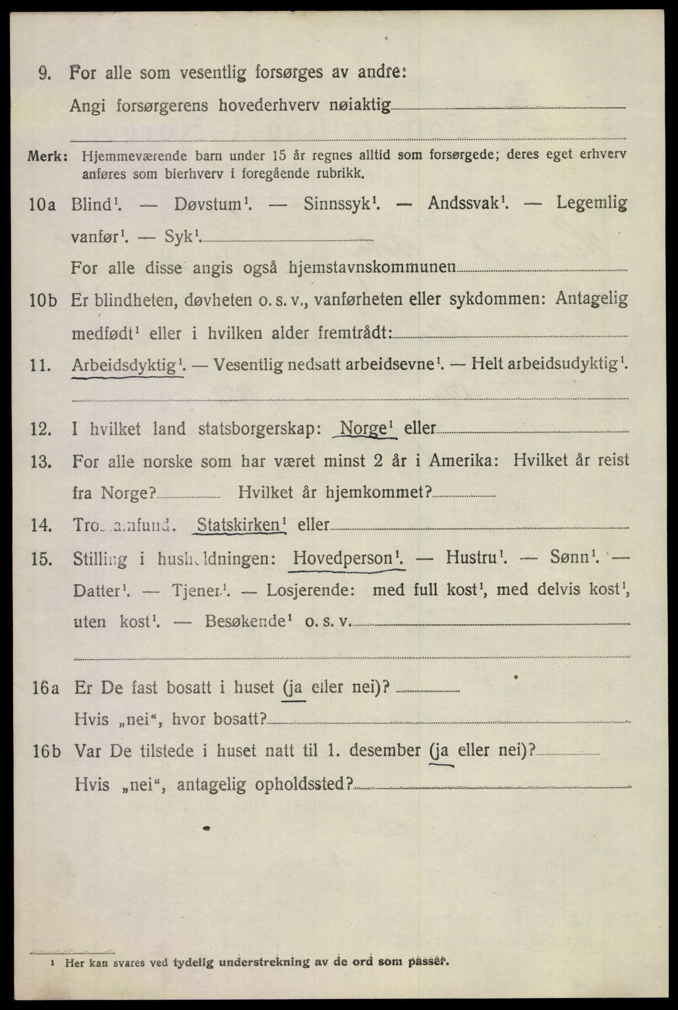 SAKO, 1920 census for Botne, 1920, p. 5718