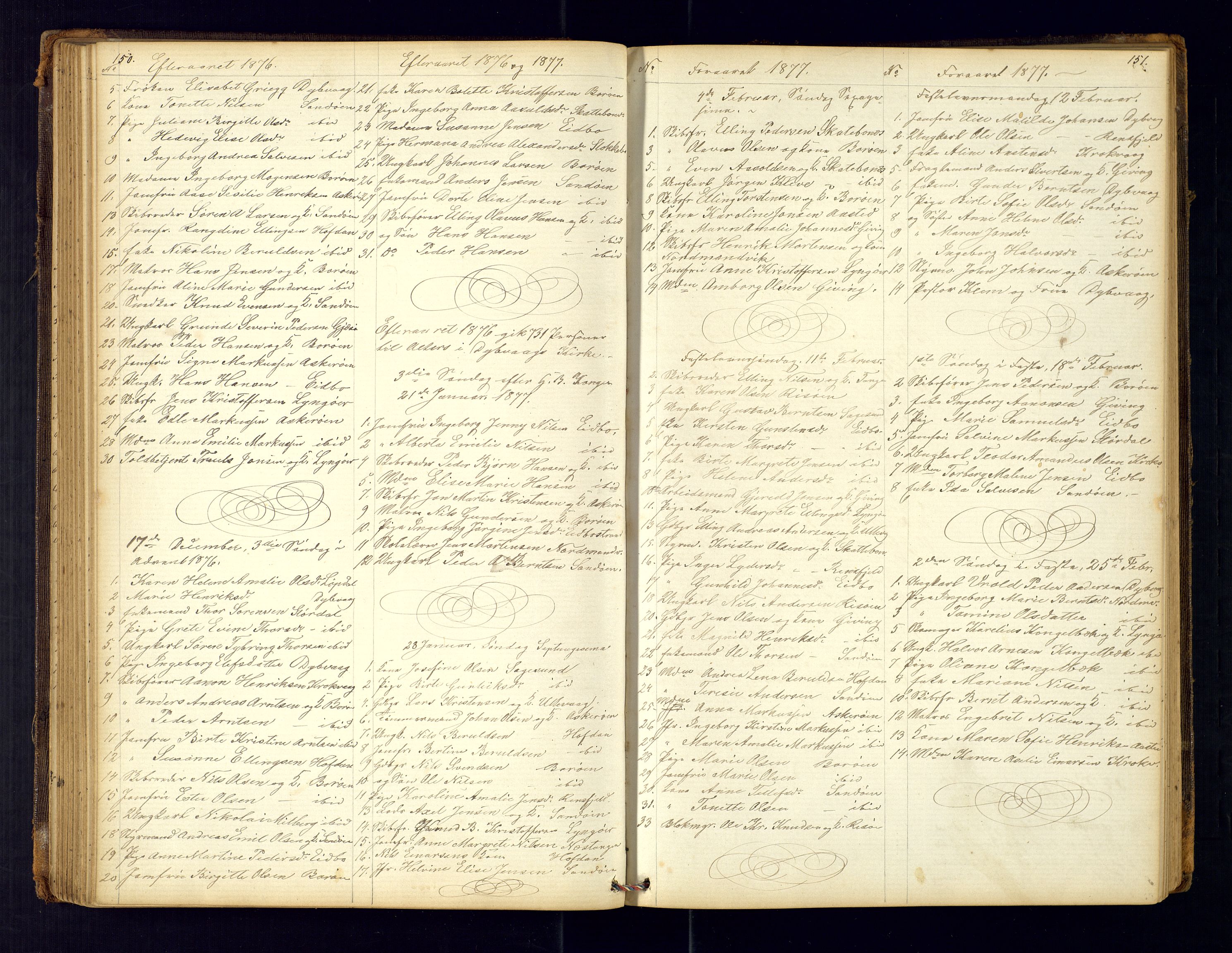 Dypvåg sokneprestkontor, AV/SAK-1111-0007/F/Fc/Fca/L0004: Communicants register no. C-4, 1864-1962, p. 150-151