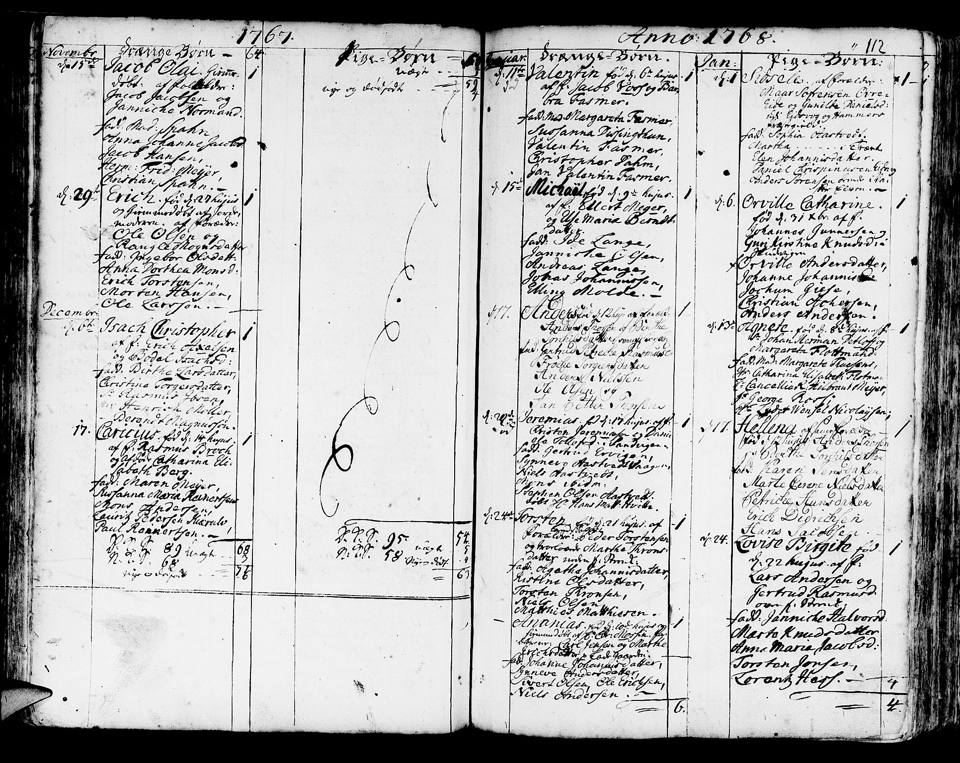 Korskirken sokneprestembete, SAB/A-76101/H/Haa/L0005: Parish register (official) no. A 5, 1751-1789, p. 112