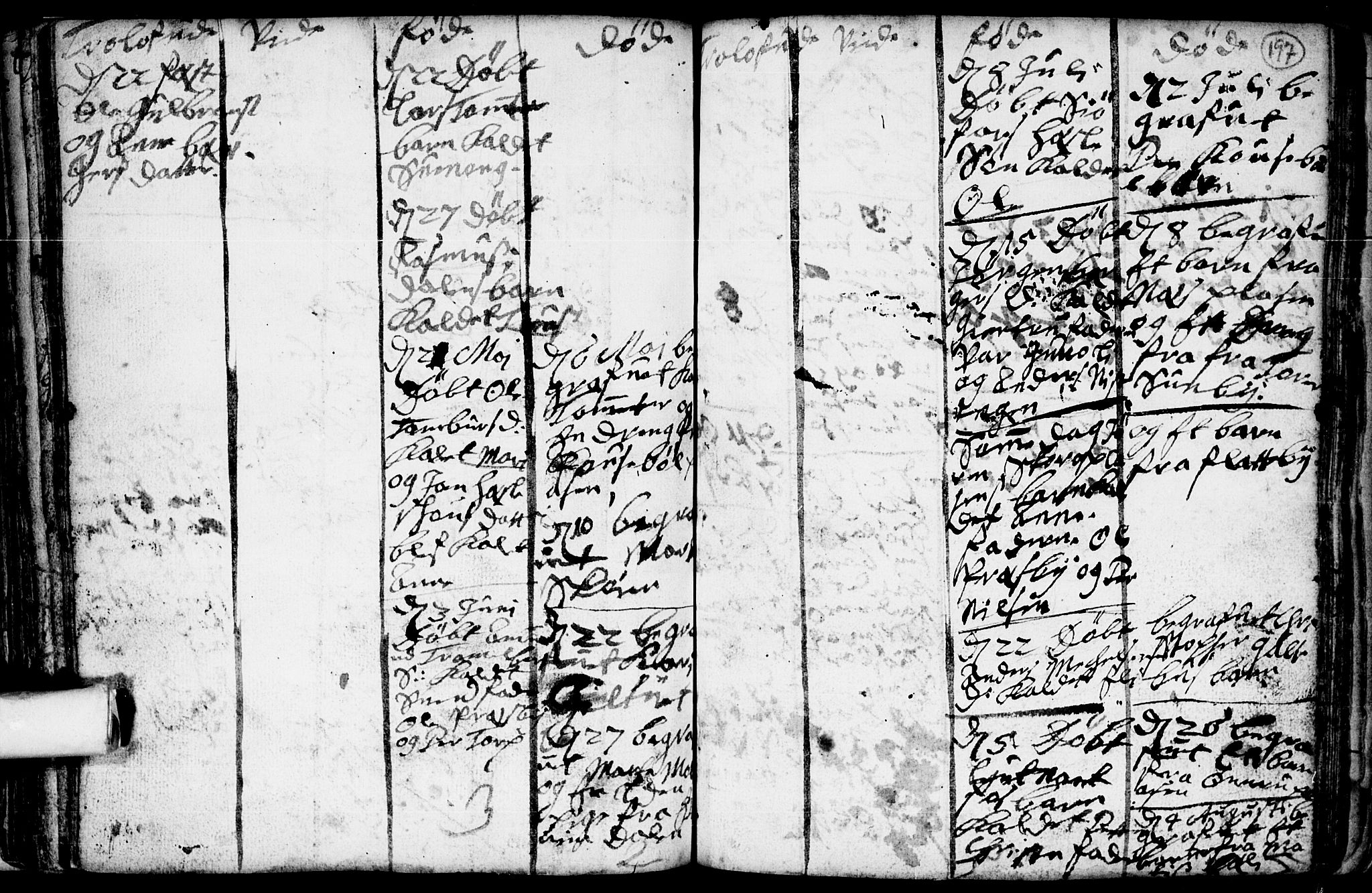 Spydeberg prestekontor Kirkebøker, AV/SAO-A-10924/F/Fa/L0001: Parish register (official) no. I 1, 1696-1738, p. 197