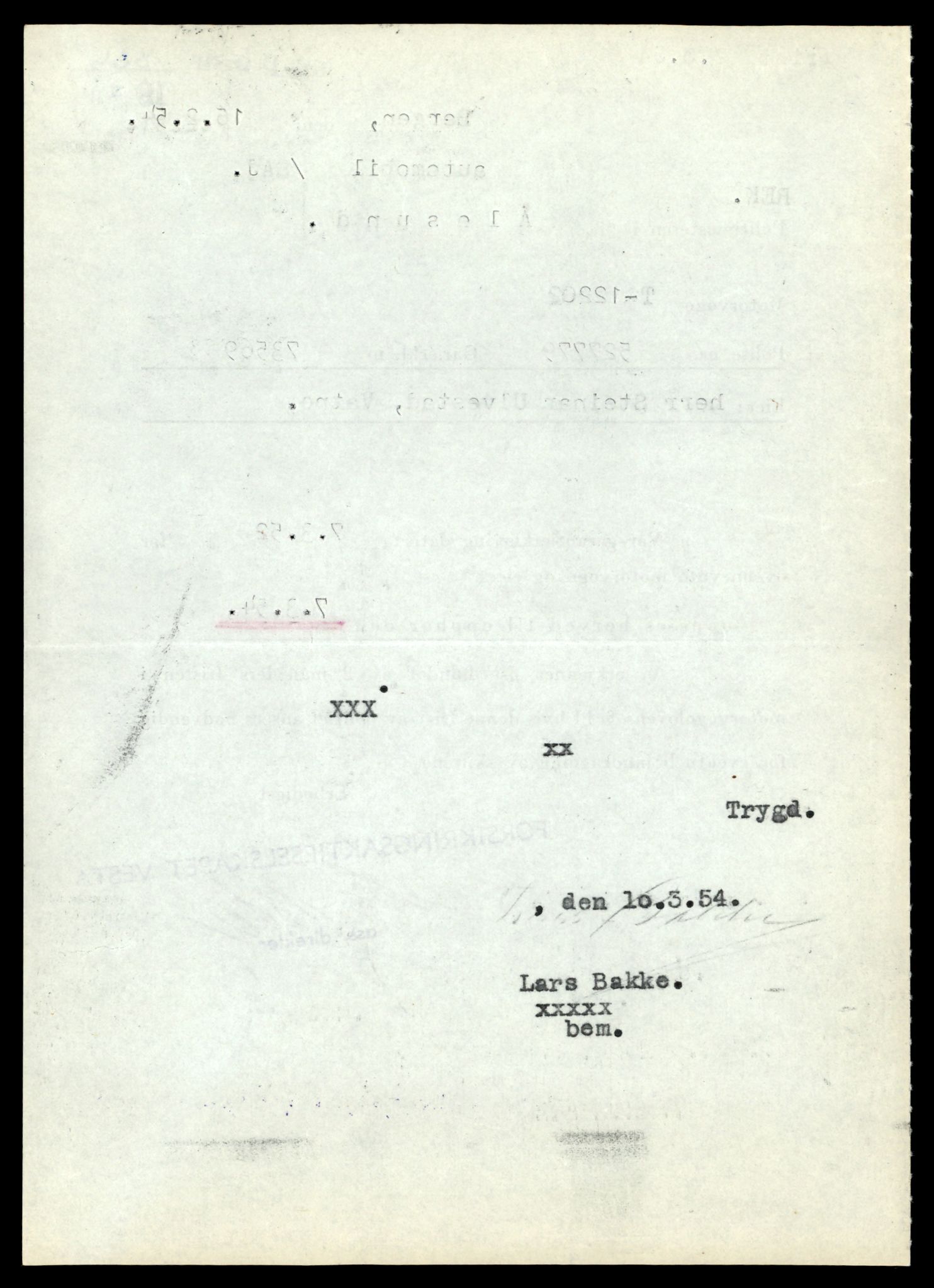 Møre og Romsdal vegkontor - Ålesund trafikkstasjon, AV/SAT-A-4099/F/Fe/L0033: Registreringskort for kjøretøy T 12151 - T 12474, 1927-1998, p. 1310