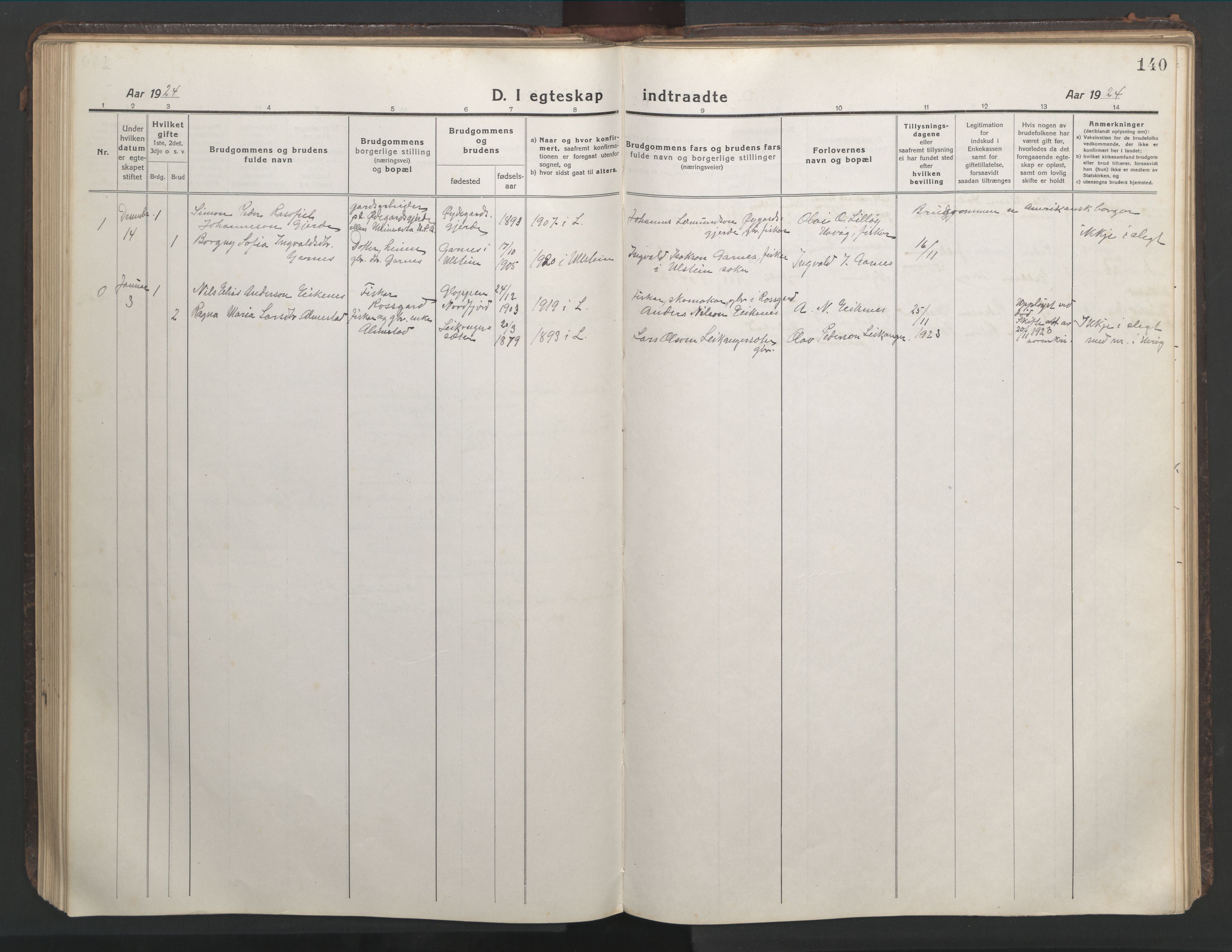 Ministerialprotokoller, klokkerbøker og fødselsregistre - Møre og Romsdal, AV/SAT-A-1454/508/L0099: Parish register (copy) no. 508C03, 1917-1947, p. 140