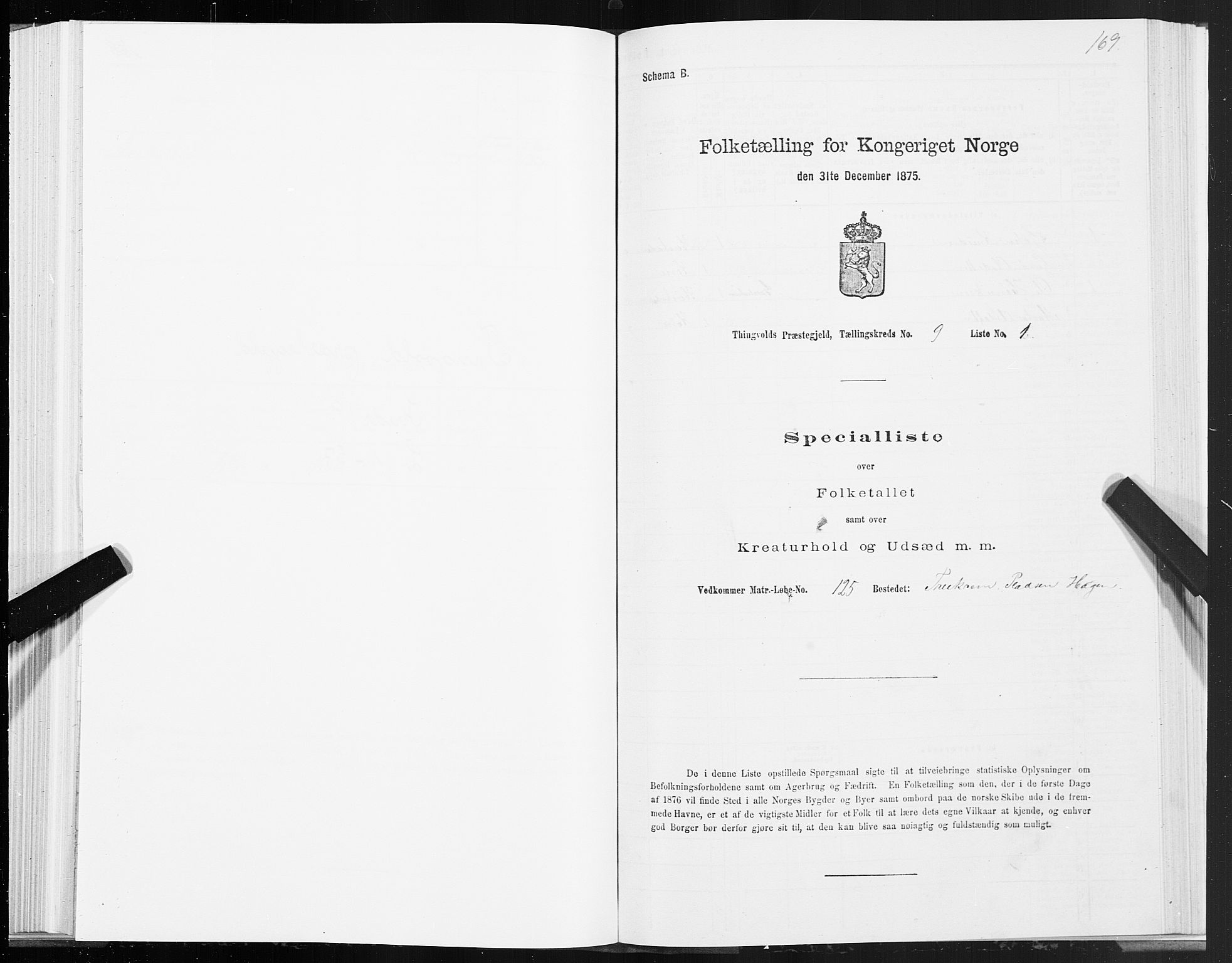 SAT, 1875 census for 1560P Tingvoll, 1875, p. 3169