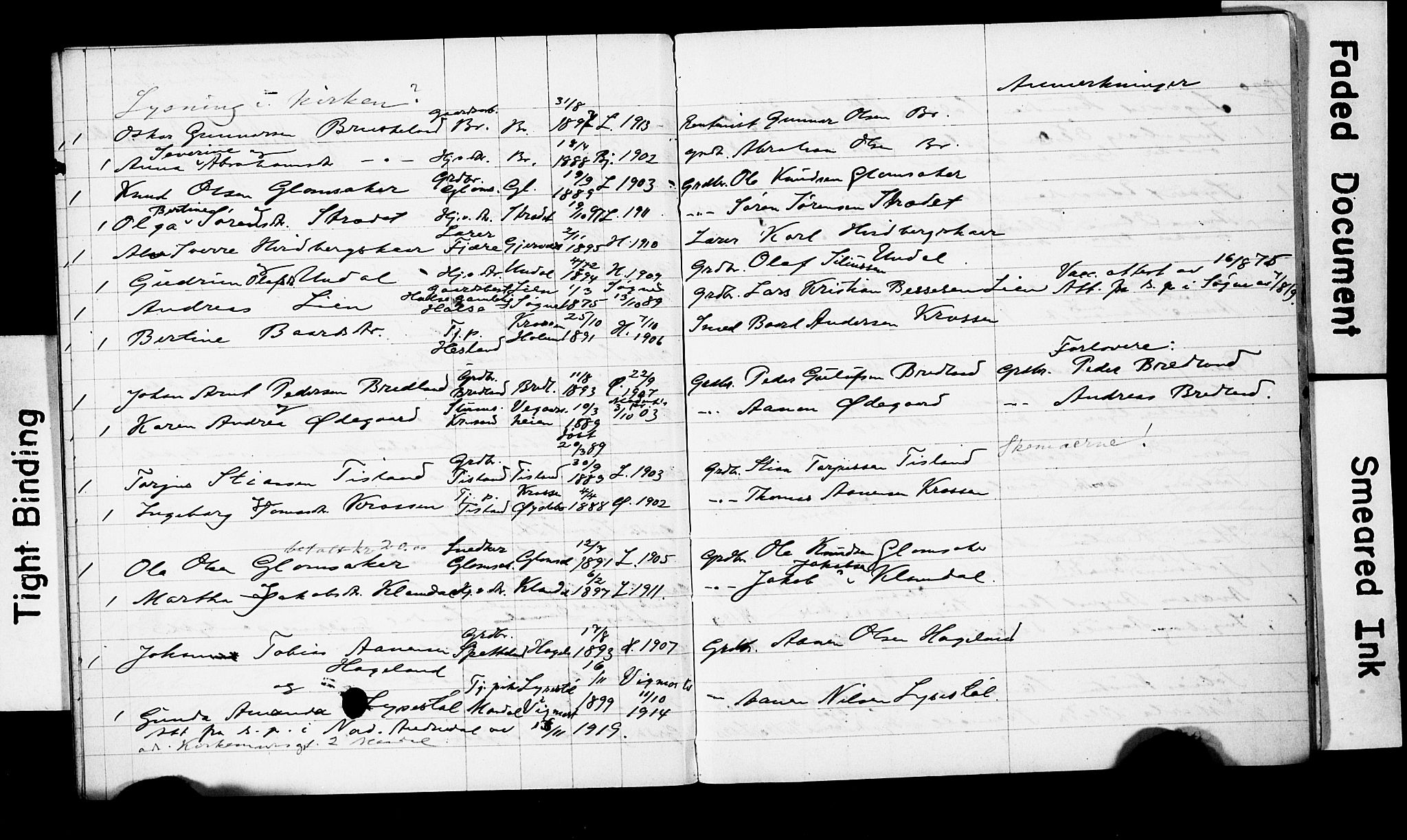 Holum sokneprestkontor, AV/SAK-1111-0022/F/Fe/L0005: Banns register no. II 5 5, 1914-1926, p. 16