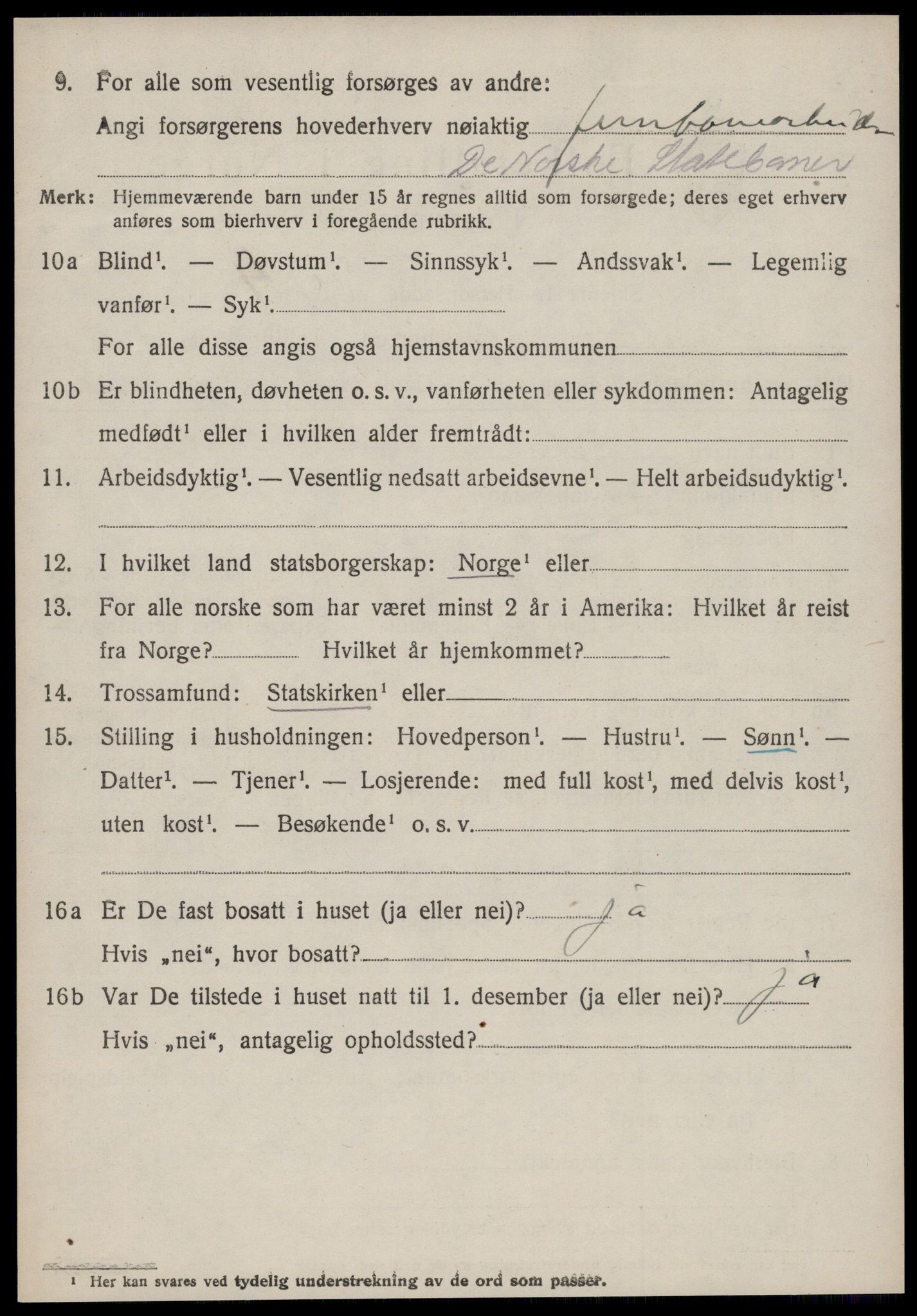 SAT, 1920 census for Grytten, 1920, p. 6117