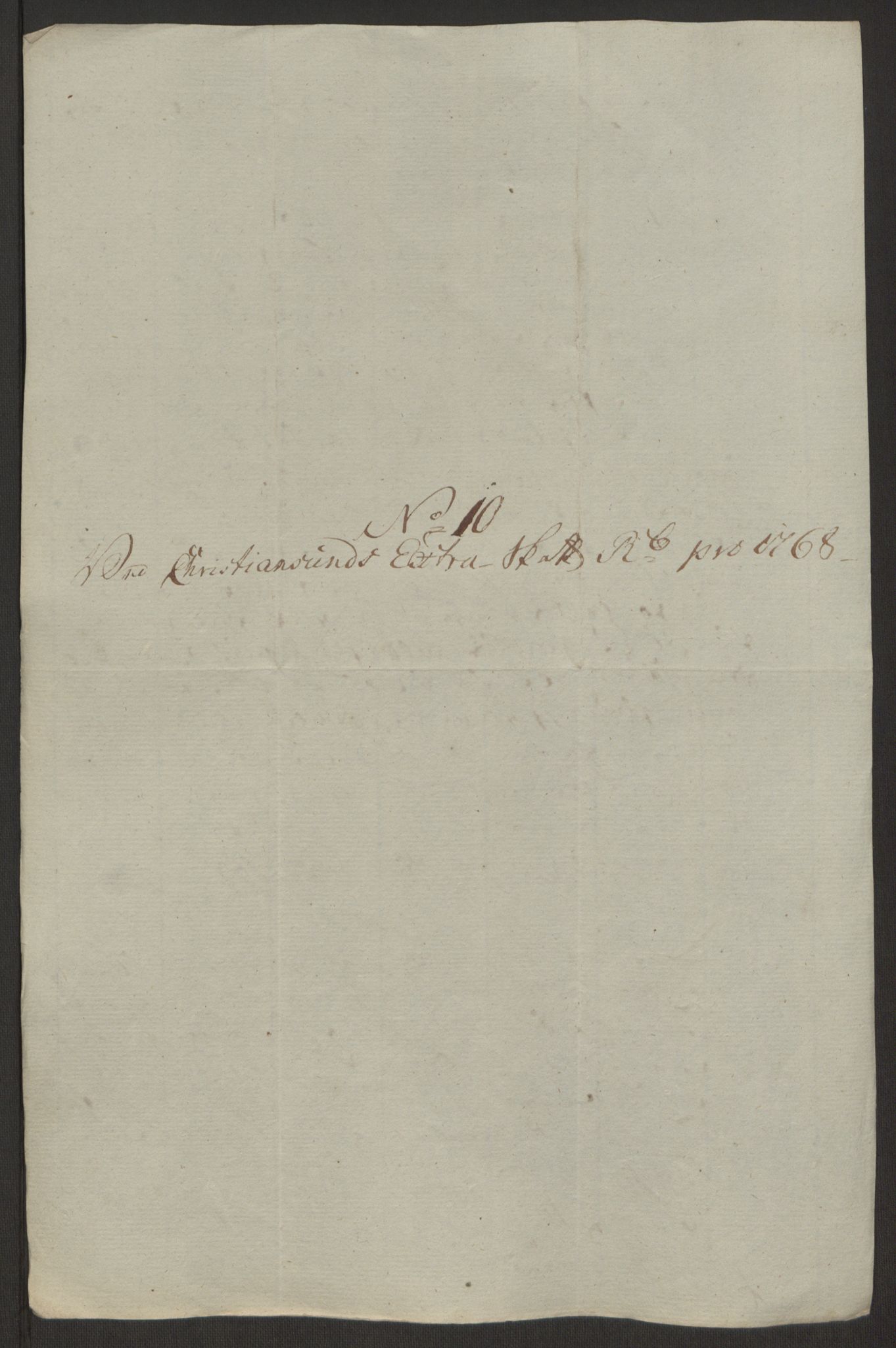 Rentekammeret inntil 1814, Reviderte regnskaper, Byregnskaper, AV/RA-EA-4066/R/Rr/L0495/0004: [R1] Kontribusjonsregnskap / Ekstraskatt, 1762-1772, p. 202