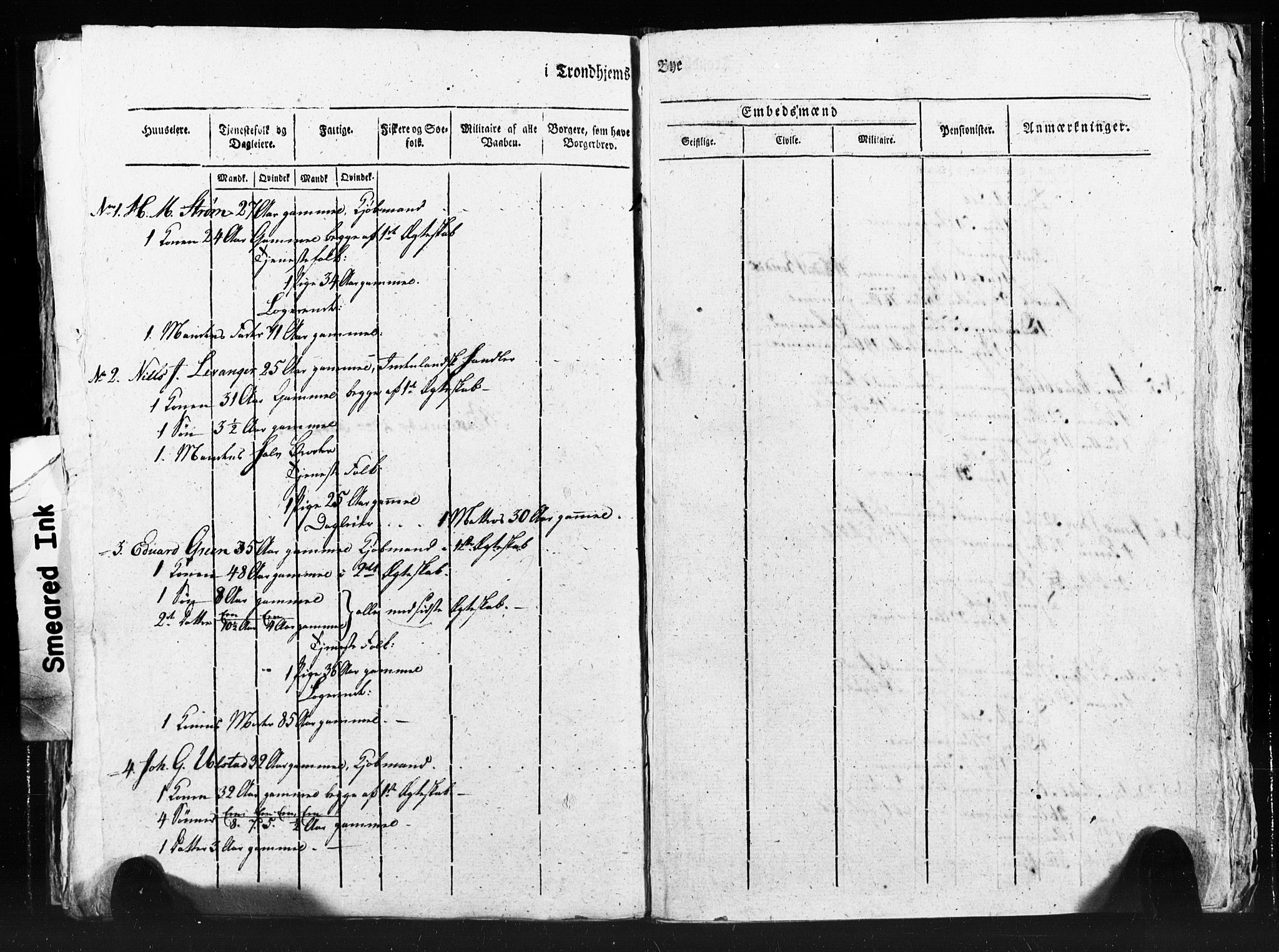 SAT, Census 1815 for Trondheim (transcript), 1815, p. 340