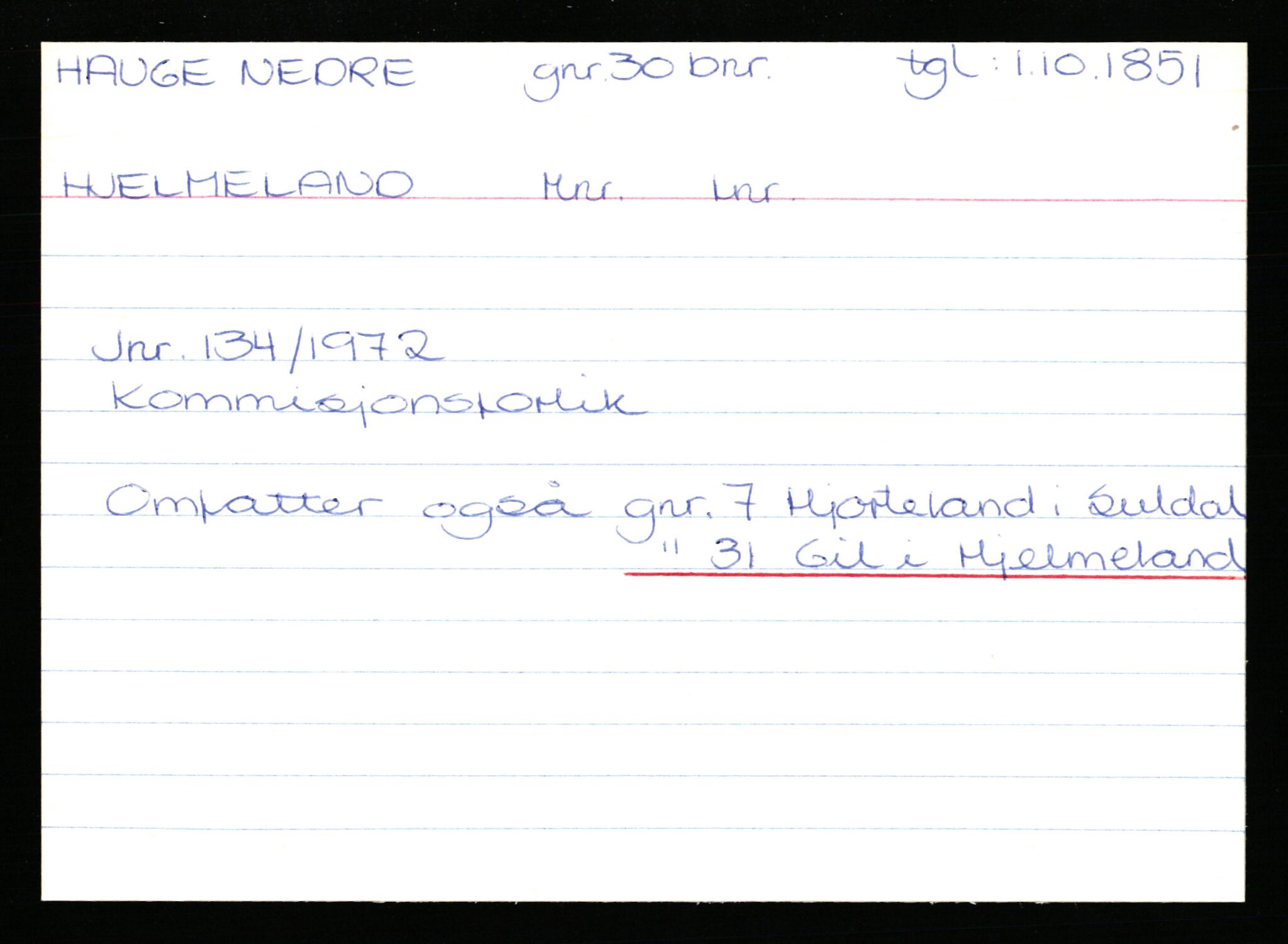 Statsarkivet i Stavanger, AV/SAST-A-101971/03/Y/Yk/L0015: Registerkort sortert etter gårdsnavn: Haneberg - Haugland nedre, 1750-1930, p. 339