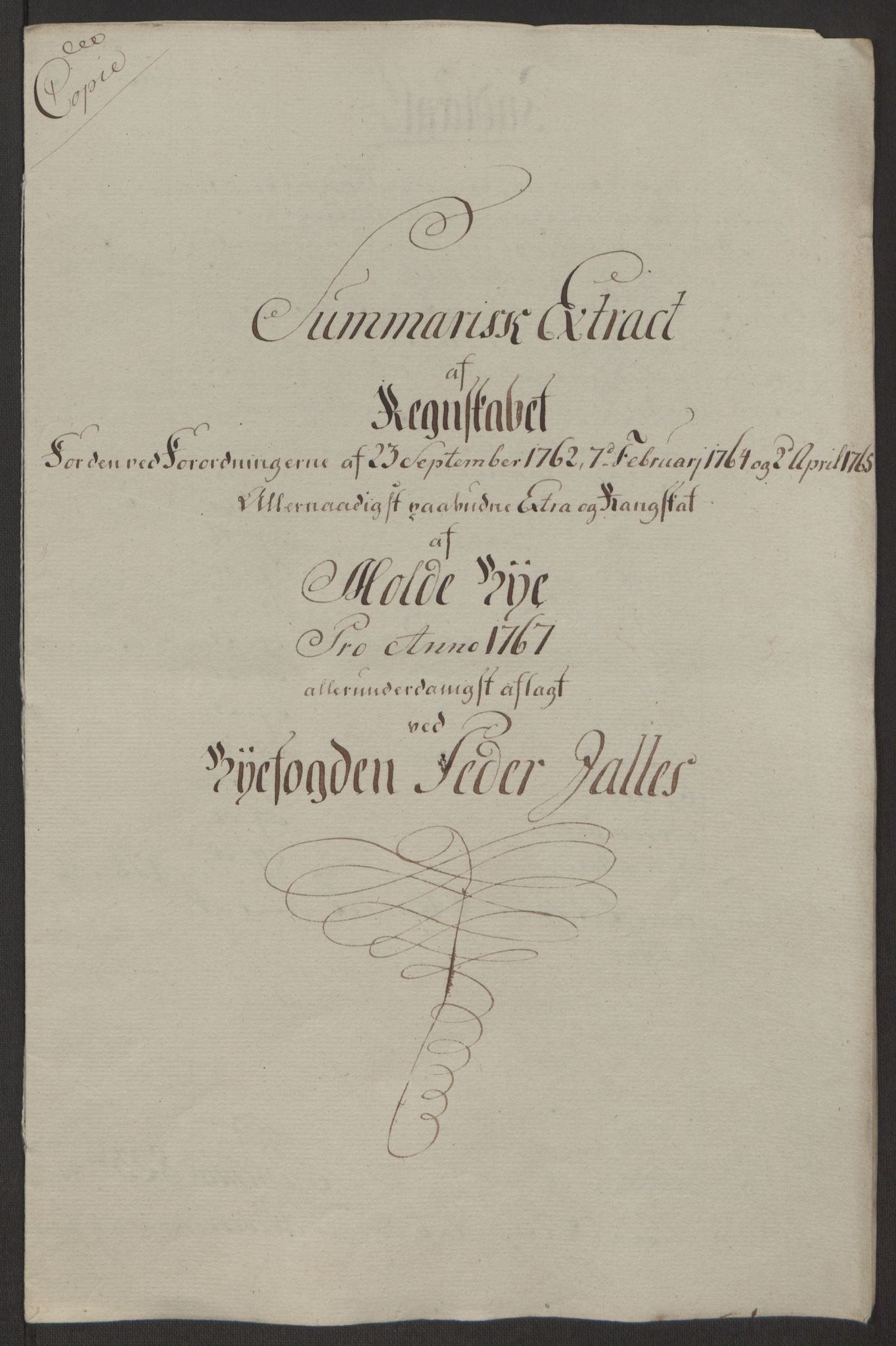 Rentekammeret inntil 1814, Reviderte regnskaper, Byregnskaper, AV/RA-EA-4066/R/Rq/L0487/0004: [Q1] Kontribusjonsregnskap / Ekstraskatt, 1762-1772, p. 144