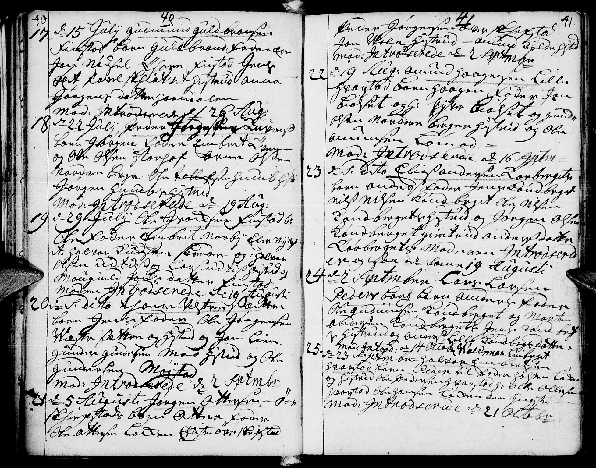 Elverum prestekontor, AV/SAH-PREST-044/H/Ha/Haa/L0002: Parish register (official) no. 2, 1751-1756, p. 40-41