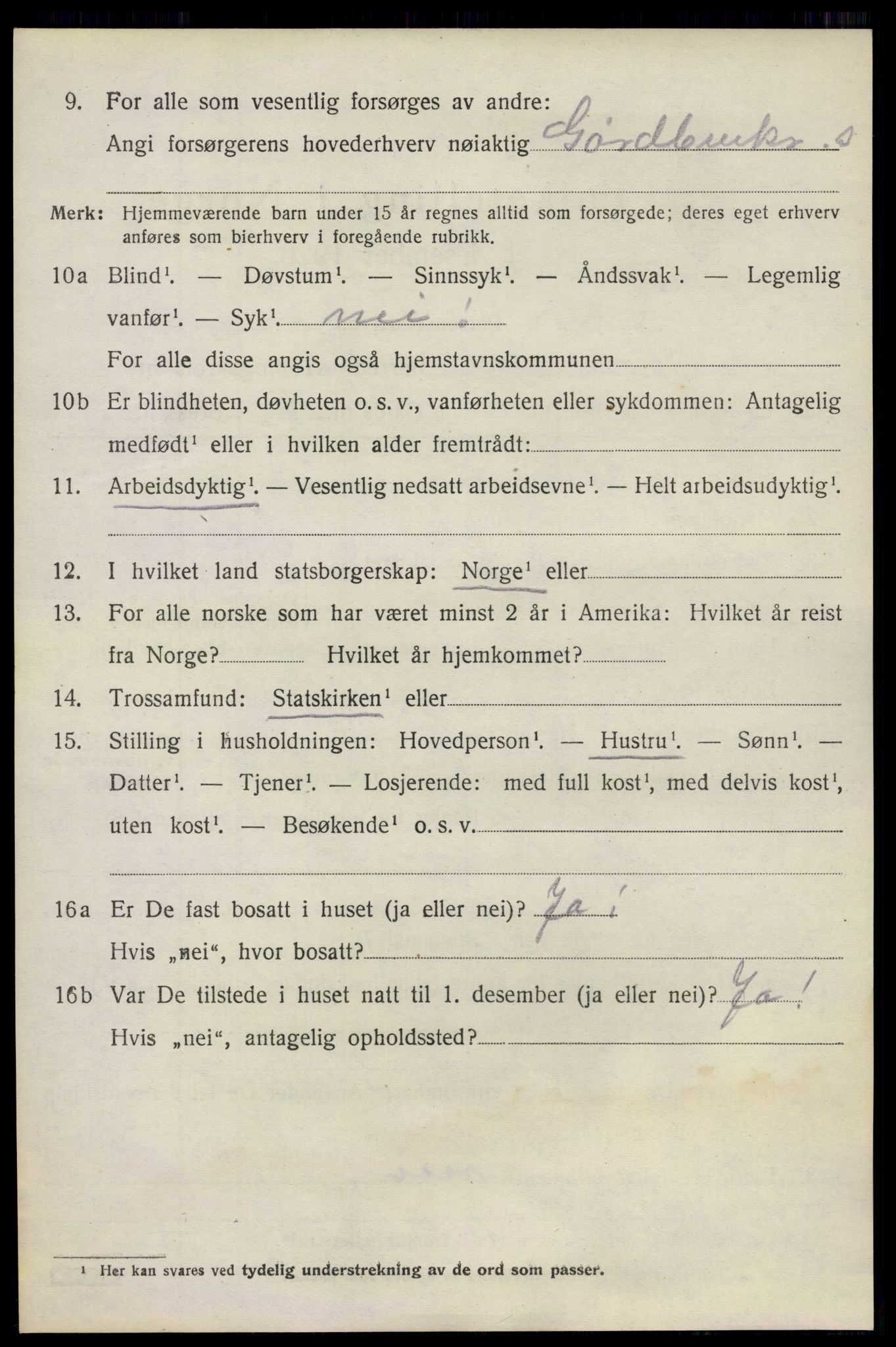 SAO, 1920 census for Bærum, 1920, p. 5911