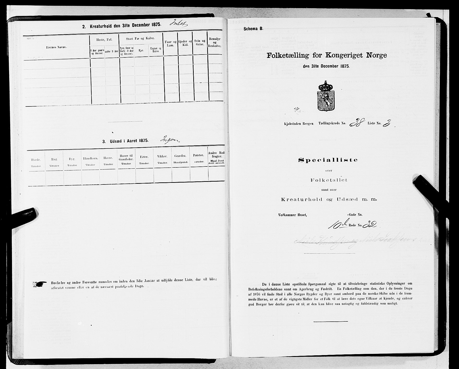 SAB, 1875 census for 1301 Bergen, 1875, p. 1954