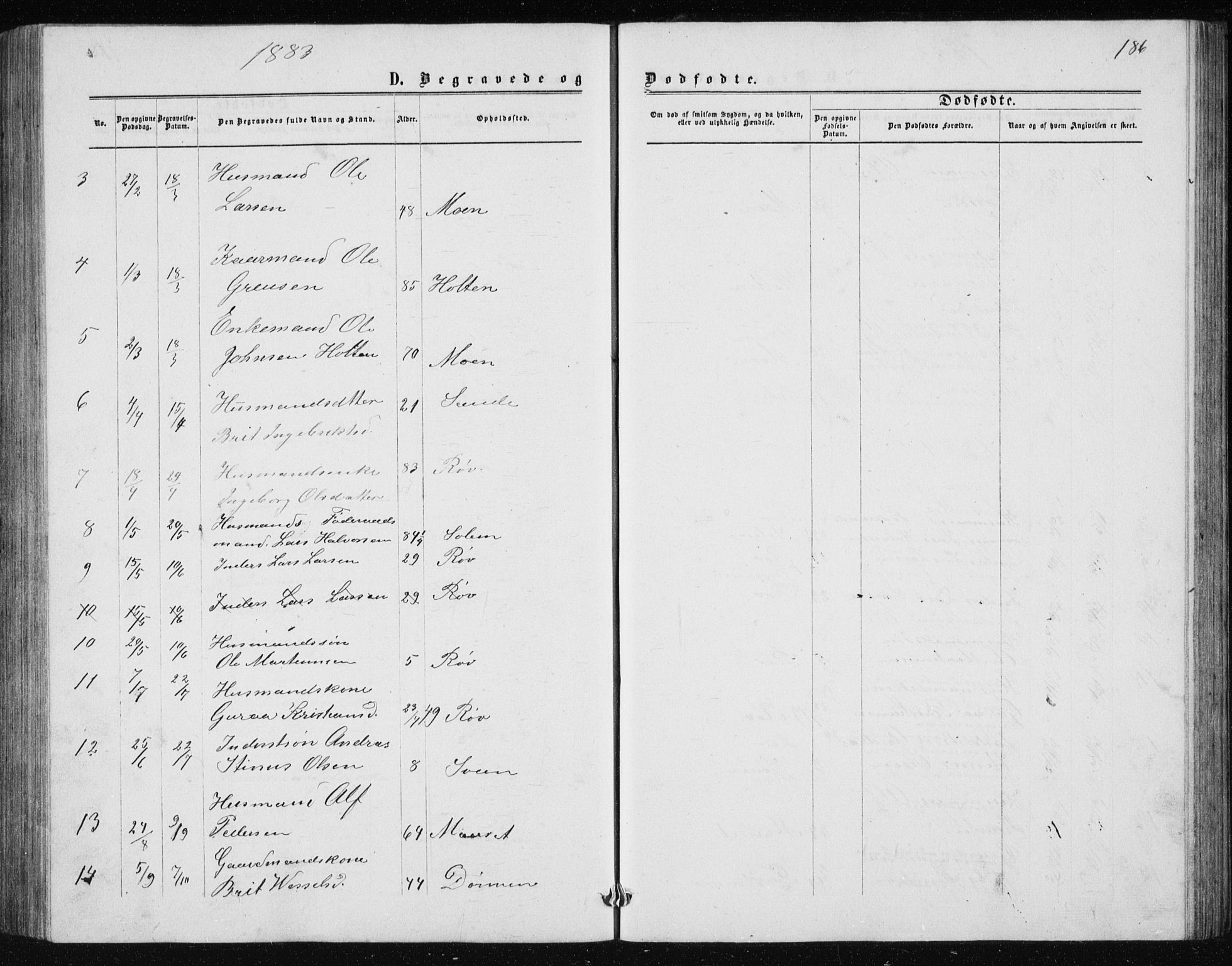 Ministerialprotokoller, klokkerbøker og fødselsregistre - Møre og Romsdal, AV/SAT-A-1454/597/L1064: Parish register (copy) no. 597C01, 1866-1898, p. 186