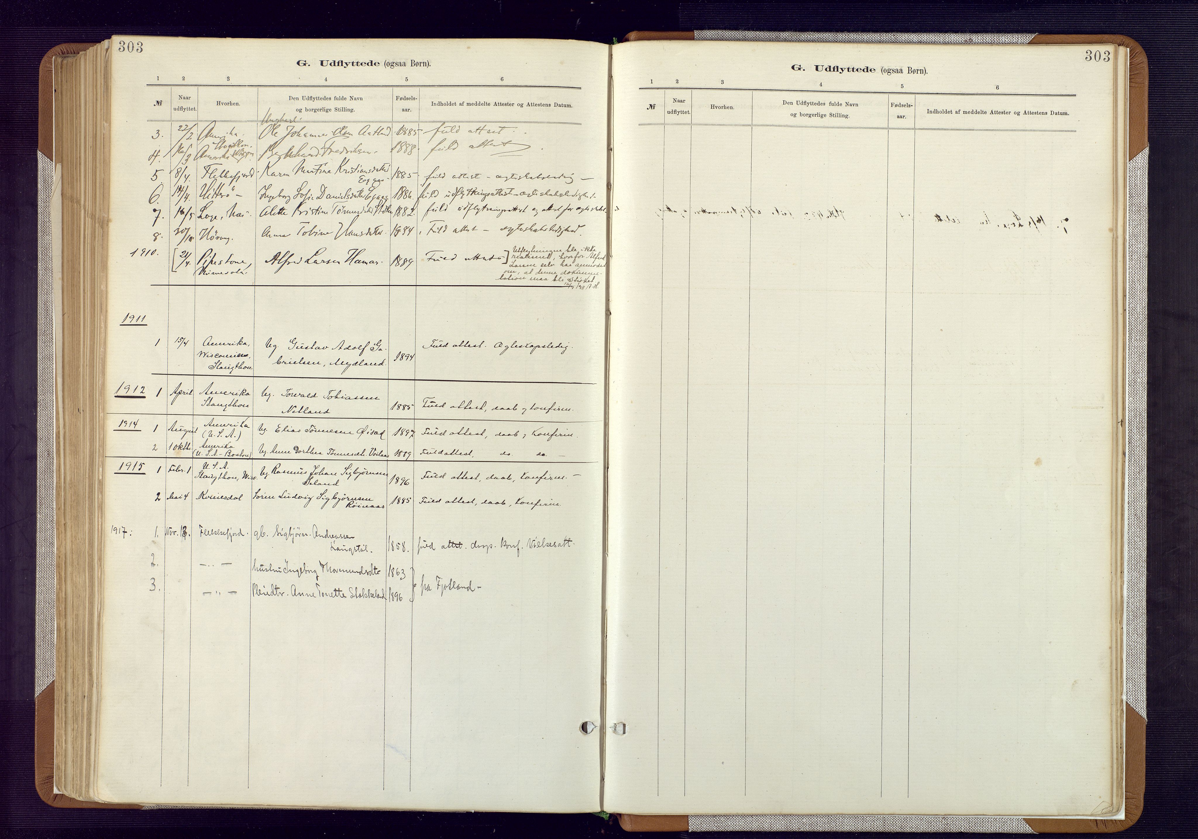 Bakke sokneprestkontor, AV/SAK-1111-0002/F/Fa/Fab/L0003: Parish register (official) no. A 3, 1884-1921, p. 303