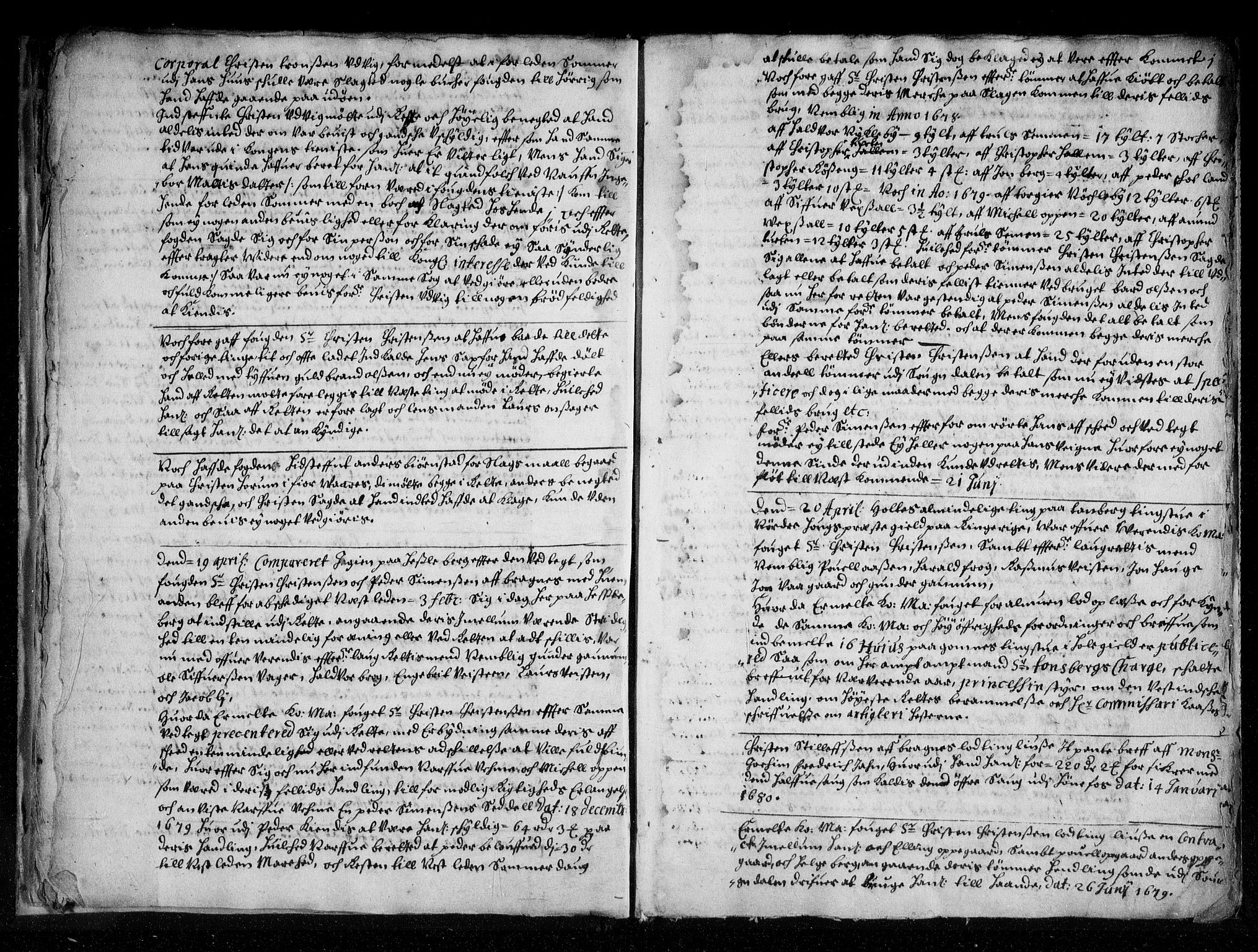 Ringerike og Hallingdal sorenskriveri, AV/SAKO-A-81/F/Fa/Fab/L0008: Tingbok - Sorenskriveriet, 1680