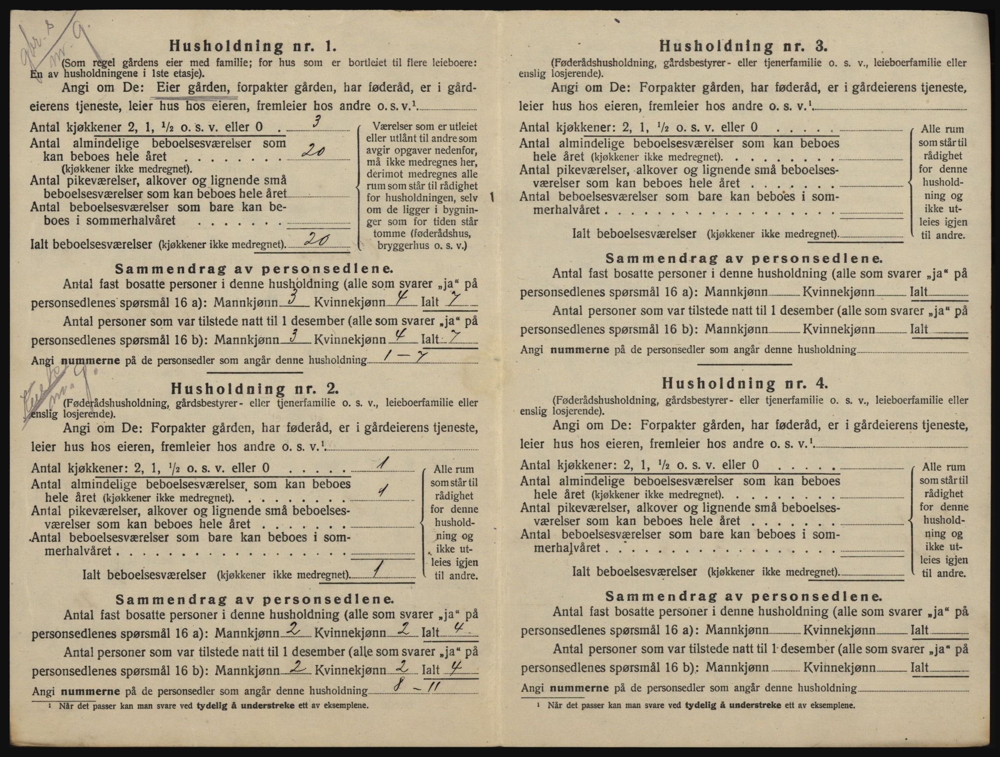 SAO, 1920 census for Onsøy, 1920, p. 167