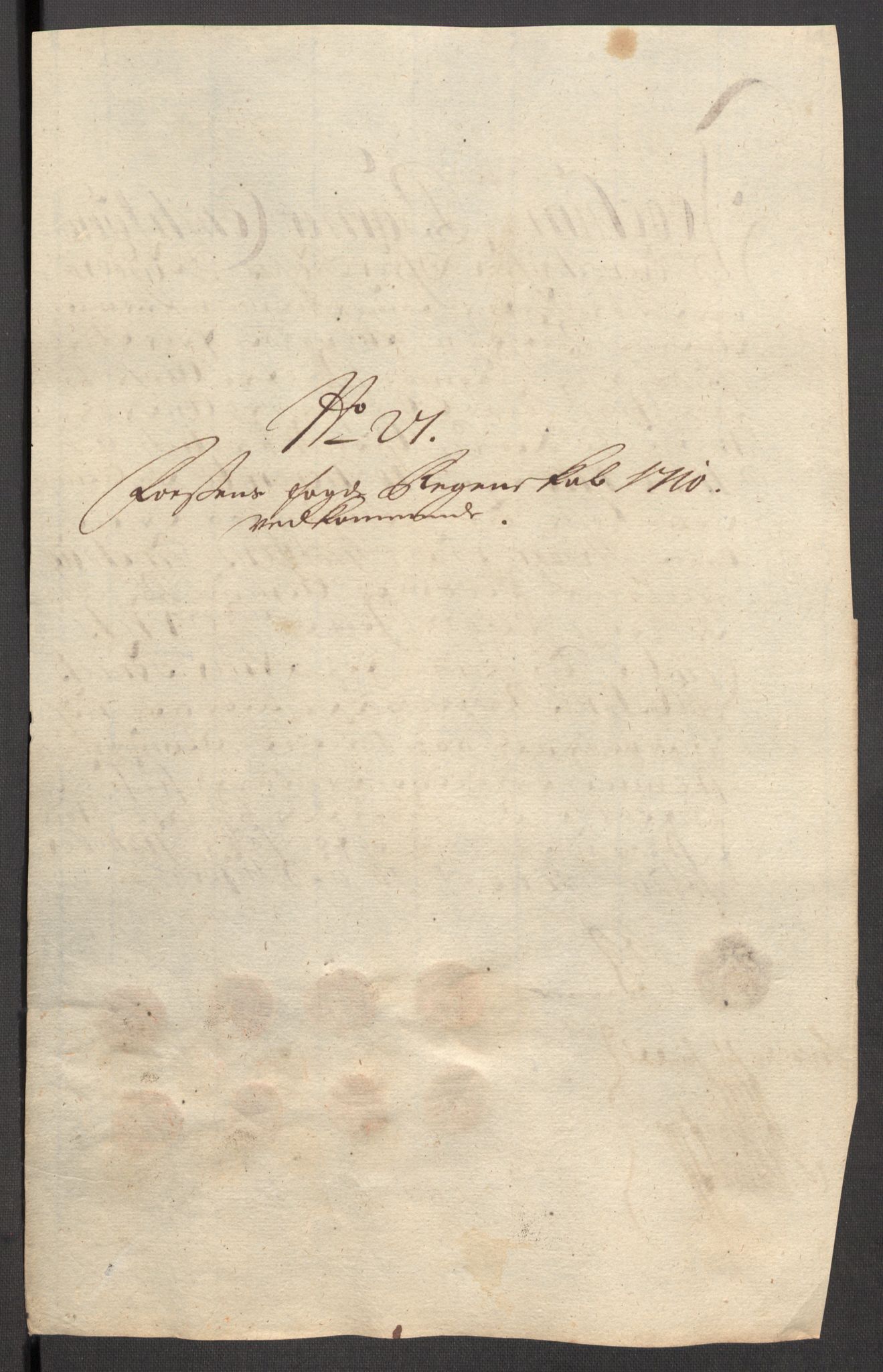 Rentekammeret inntil 1814, Reviderte regnskaper, Fogderegnskap, AV/RA-EA-4092/R57/L3859: Fogderegnskap Fosen, 1710, p. 163