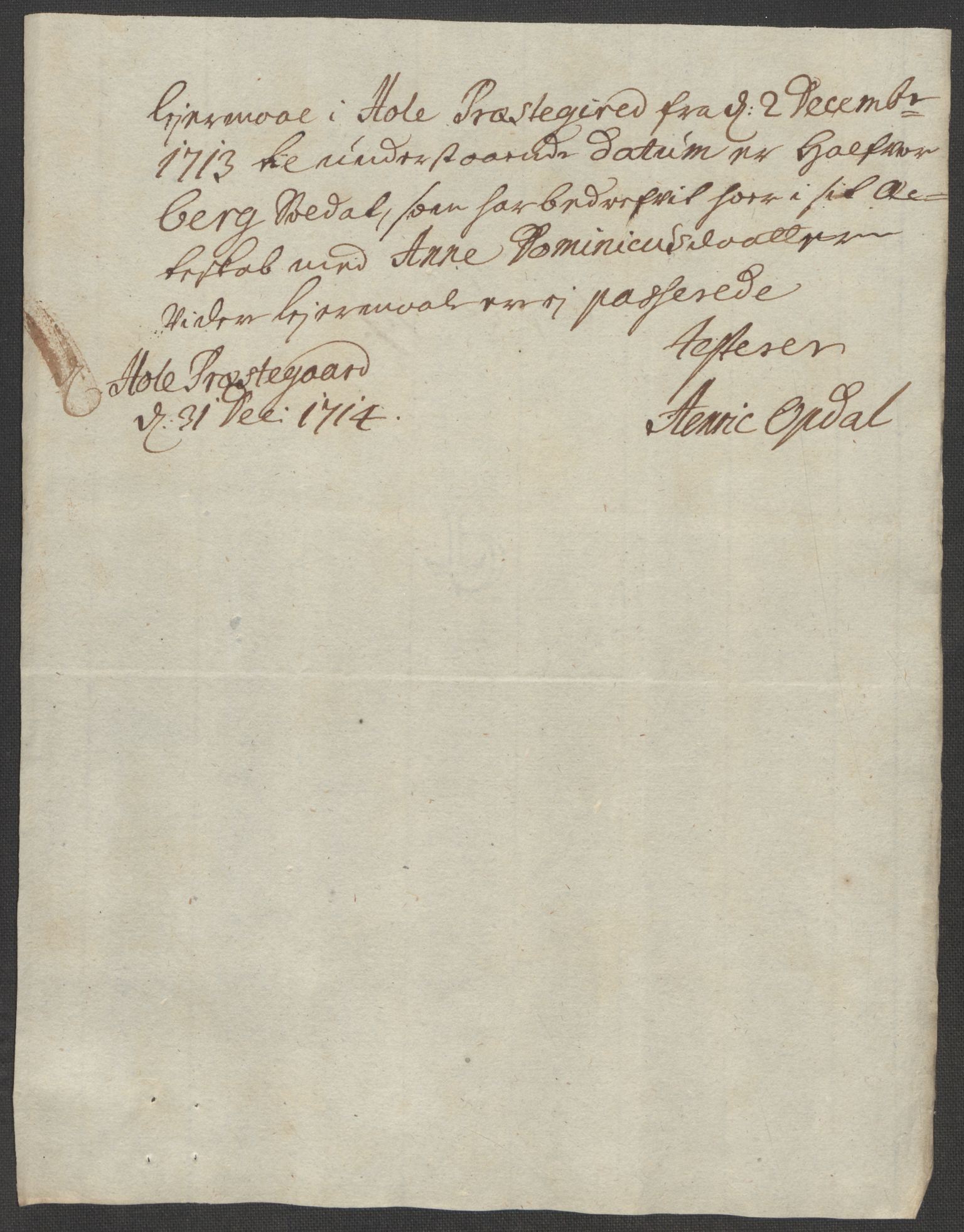 Rentekammeret inntil 1814, Reviderte regnskaper, Fogderegnskap, AV/RA-EA-4092/R23/L1471: Fogderegnskap Ringerike og Hallingdal, 1713-1714, p. 446