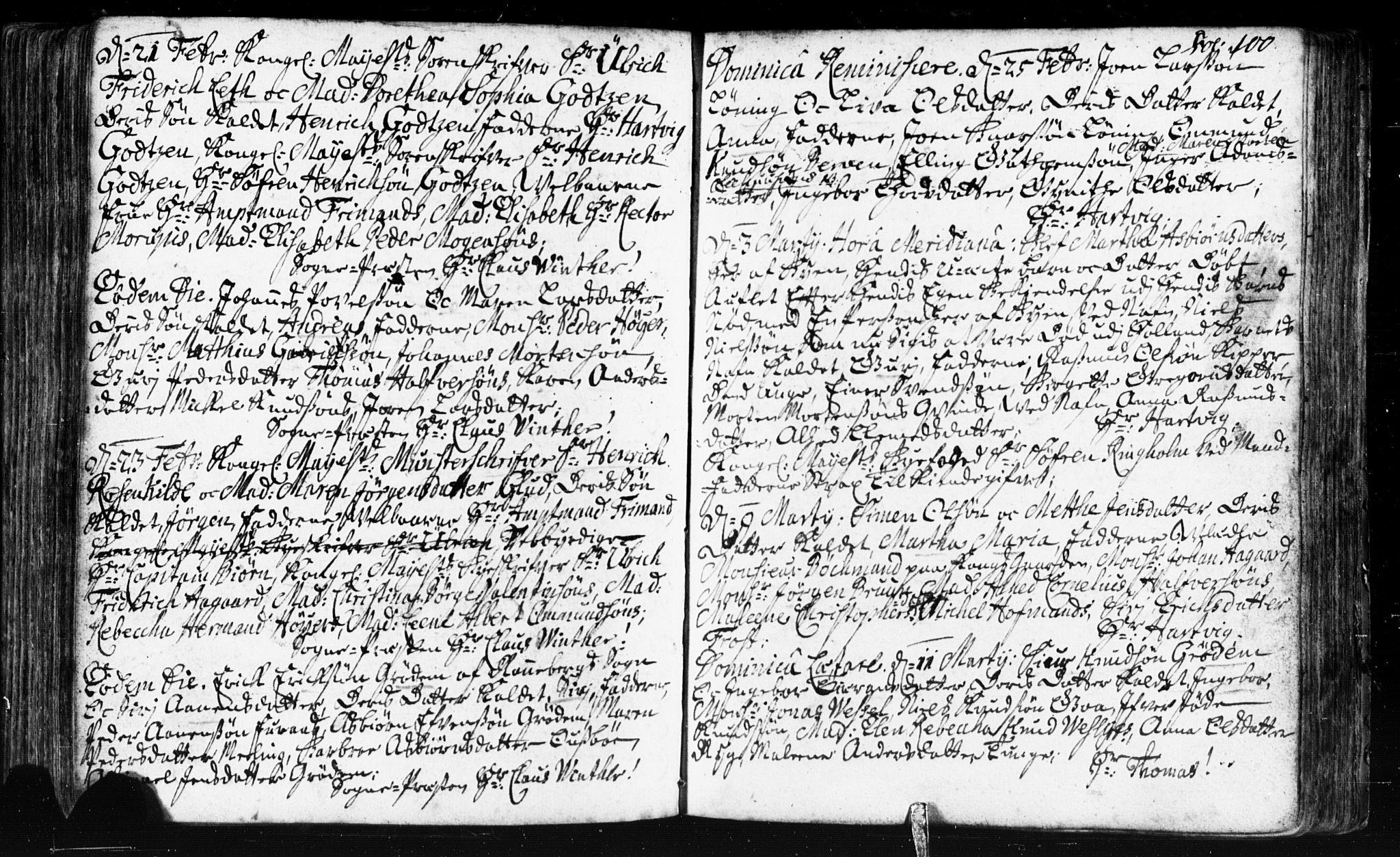 Domkirken sokneprestkontor, AV/SAST-A-101812/001/30/30BB/L0002: Parish register (copy) no. B 2, 1714-1733, p. 100