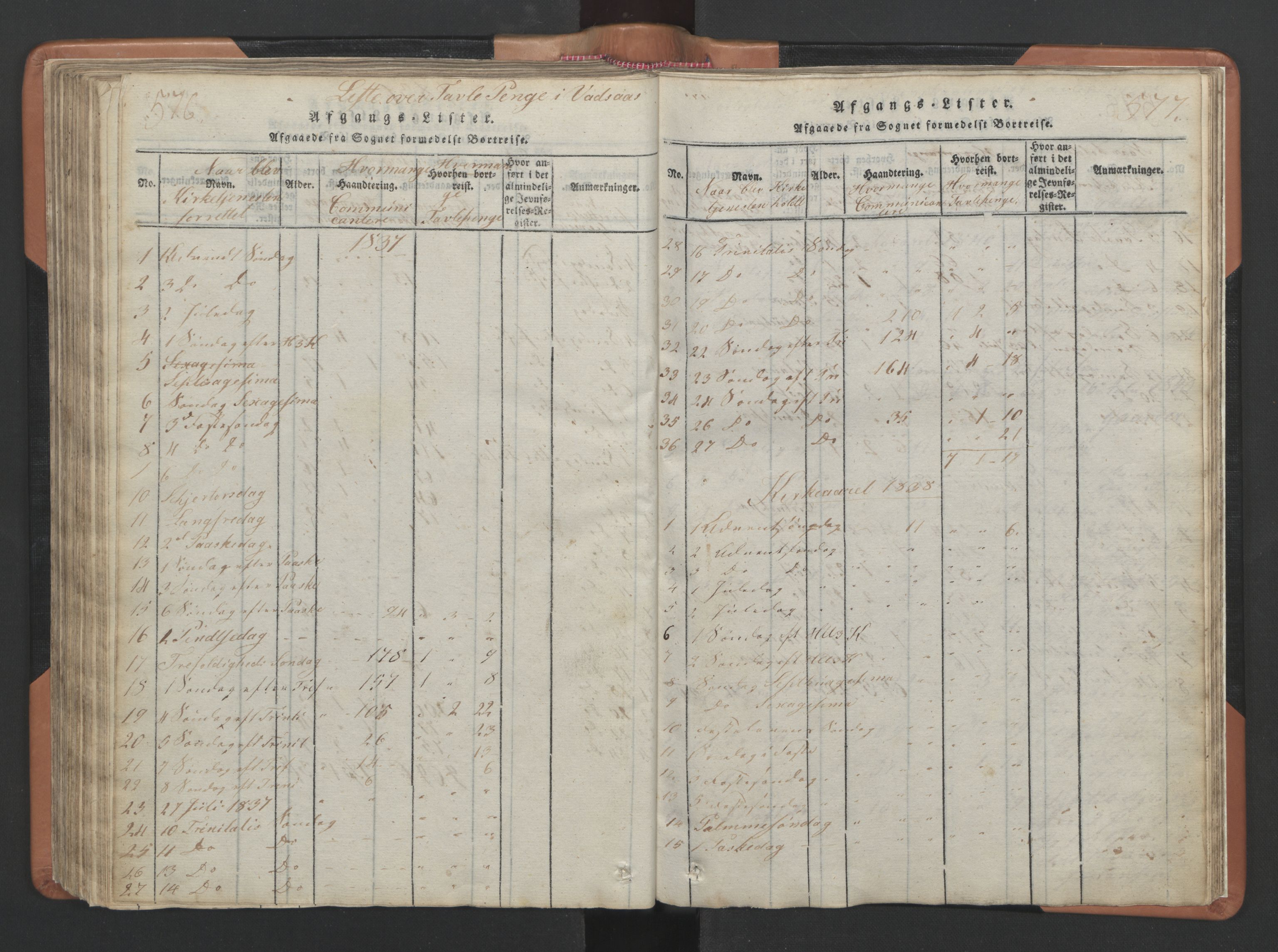 Ministerialprotokoller, klokkerbøker og fødselsregistre - Nordland, SAT/A-1459/810/L0157: Parish register (copy) no. 810C01, 1819-1842, p. 576-577
