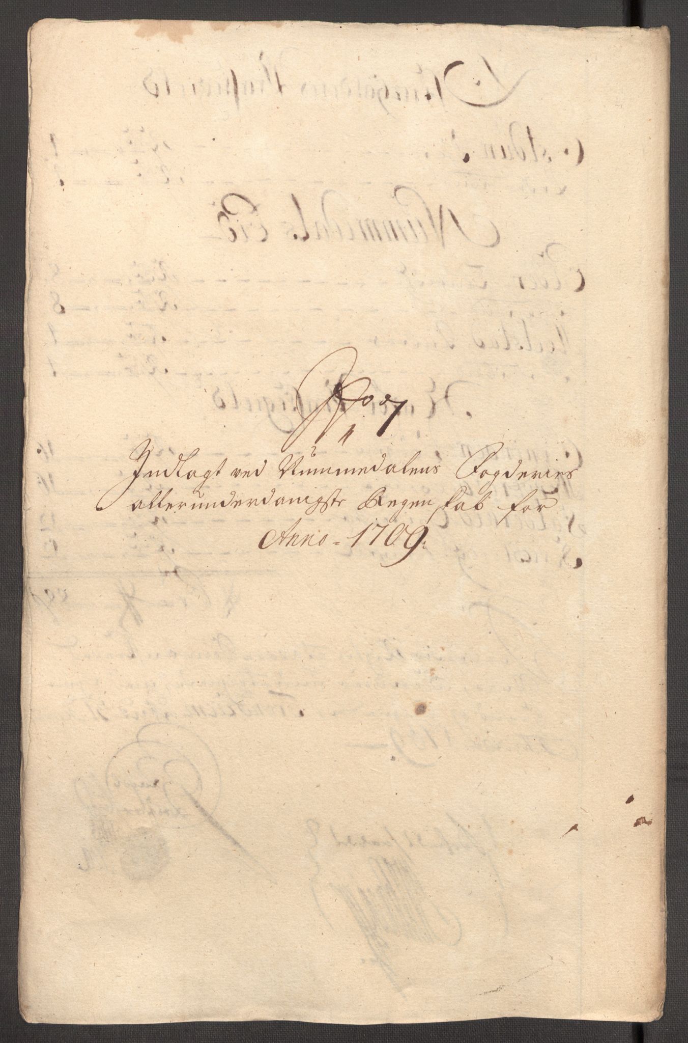 Rentekammeret inntil 1814, Reviderte regnskaper, Fogderegnskap, AV/RA-EA-4092/R64/L4431: Fogderegnskap Namdal, 1709-1710, p. 121