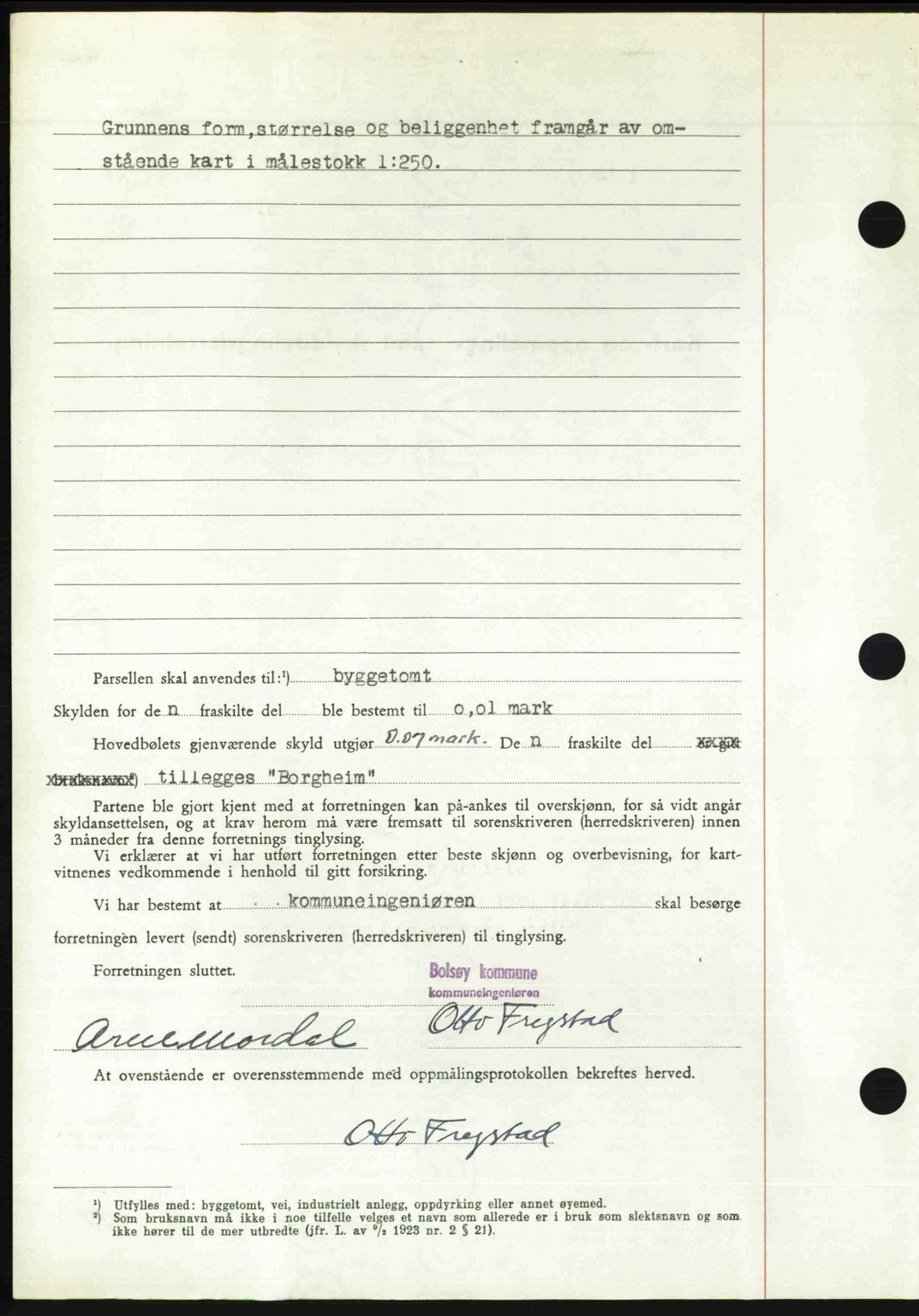 Romsdal sorenskriveri, AV/SAT-A-4149/1/2/2C: Mortgage book no. A30, 1949-1949, Diary no: : 2351/1949