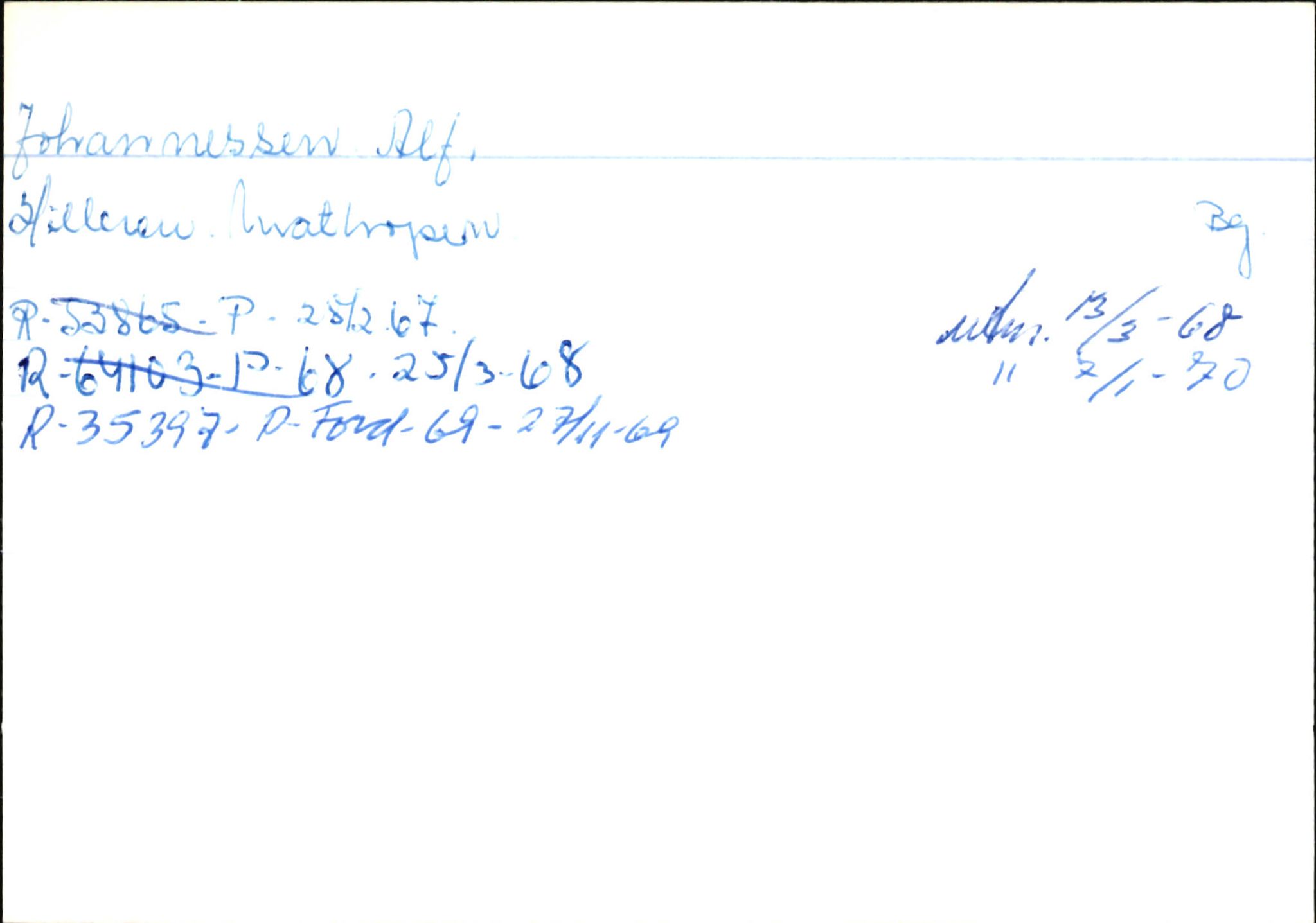 Statens vegvesen, Hordaland vegkontor, AV/SAB-A-5201/2/Ha/L0027: R-eierkort J, 1920-1971, p. 16