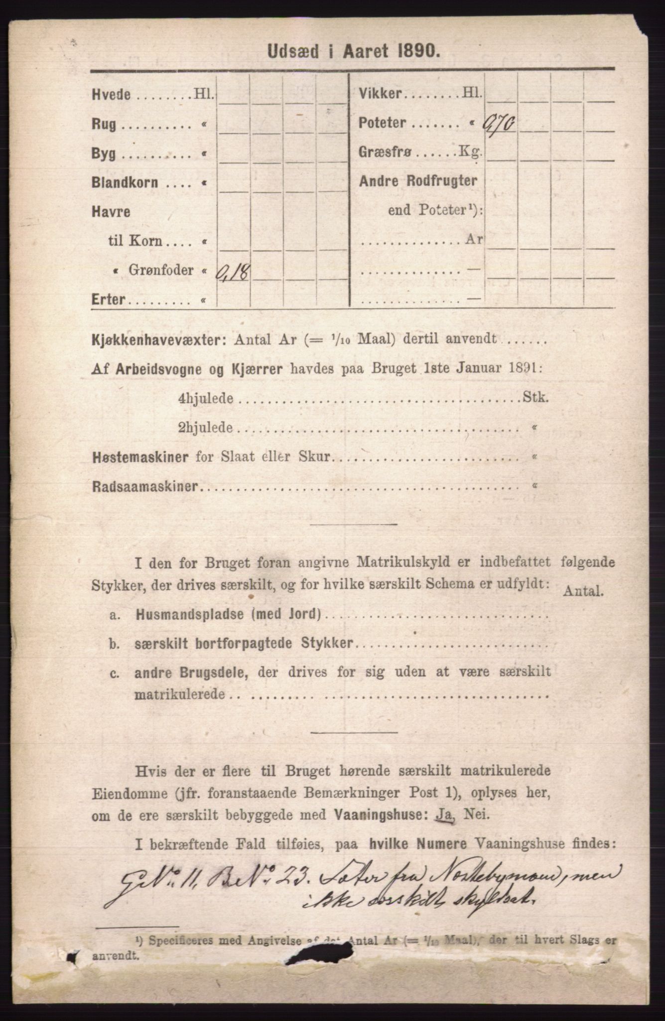 RA, 1891 census for 0438 Lille Elvedalen, 1891, p. 4161