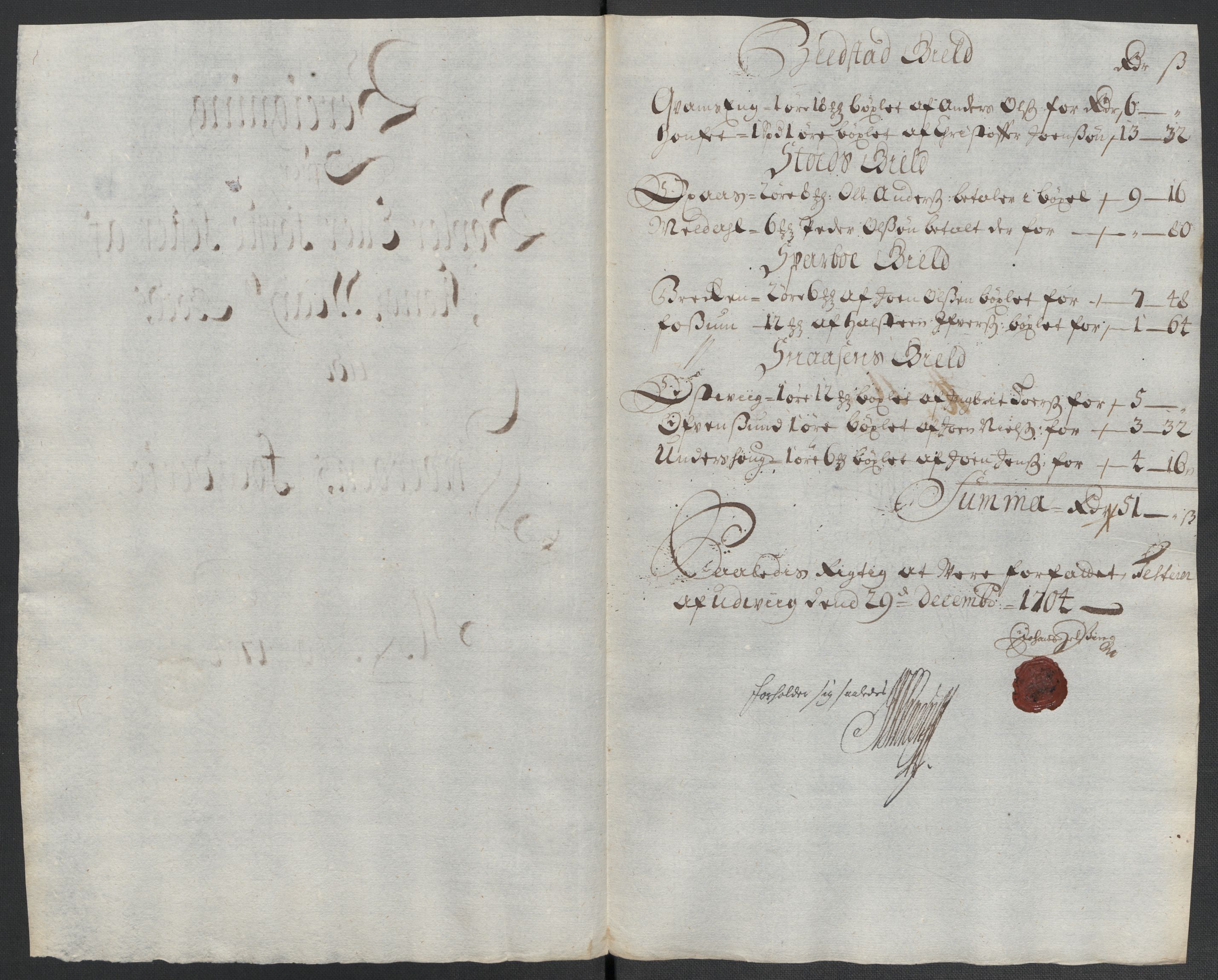 Rentekammeret inntil 1814, Reviderte regnskaper, Fogderegnskap, RA/EA-4092/R63/L4313: Fogderegnskap Inderøy, 1703-1704, p. 524