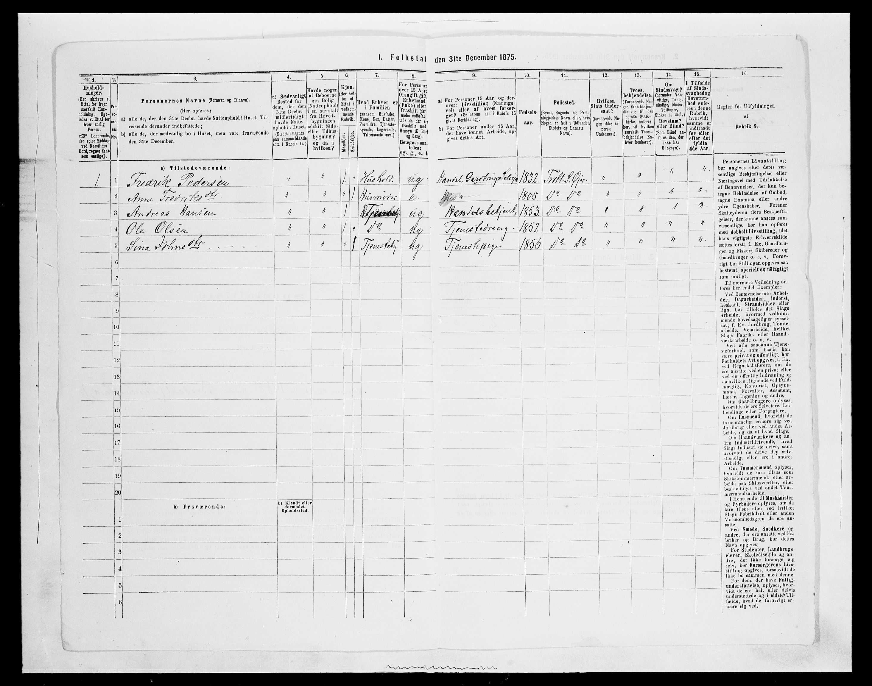 SAH, 1875 census for 0521P Øyer, 1875, p. 959