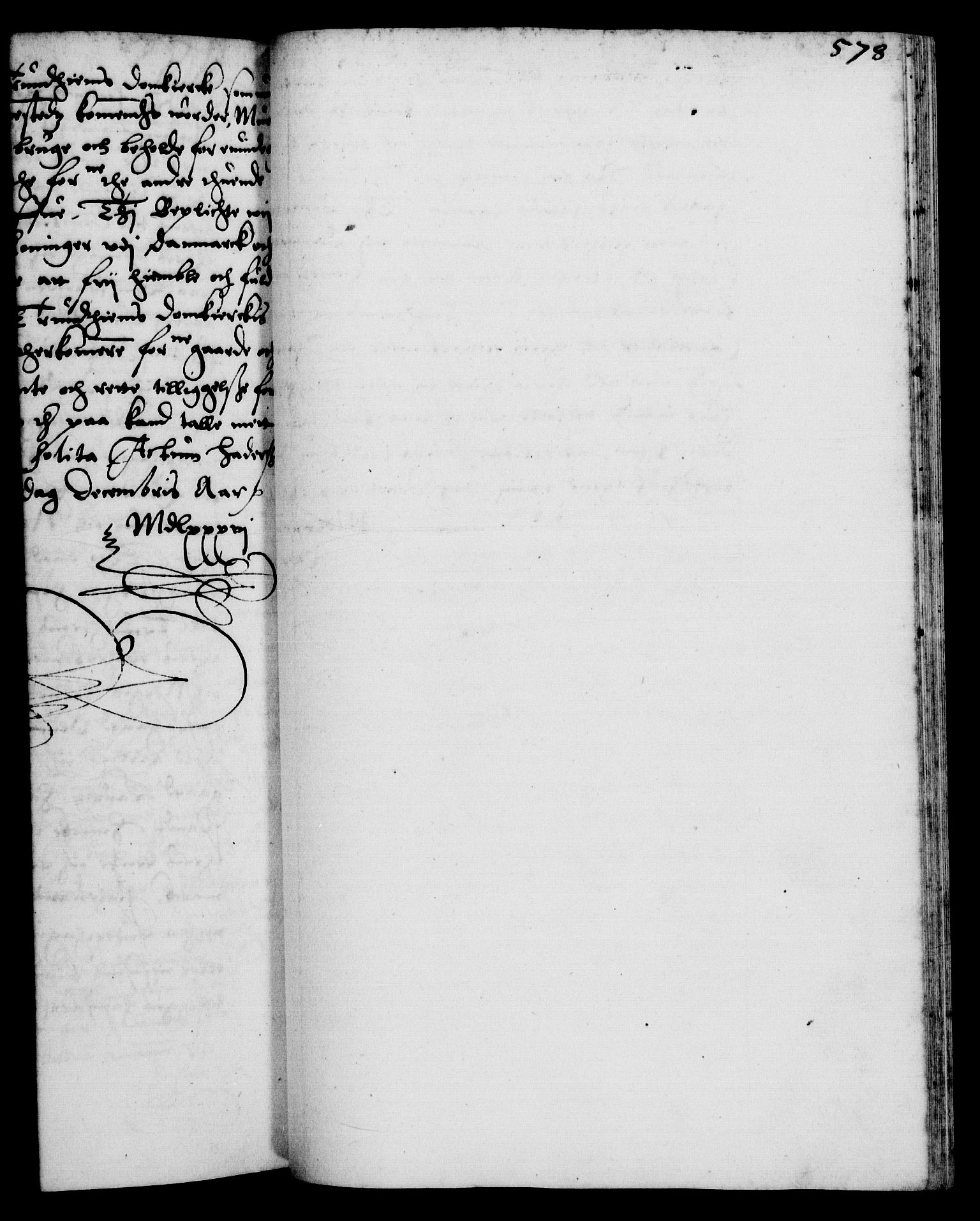 Danske Kanselli 1572-1799, RA/EA-3023/F/Fc/Fca/Fcaa/L0001: Norske registre (mikrofilm), 1572-1588, p. 578a