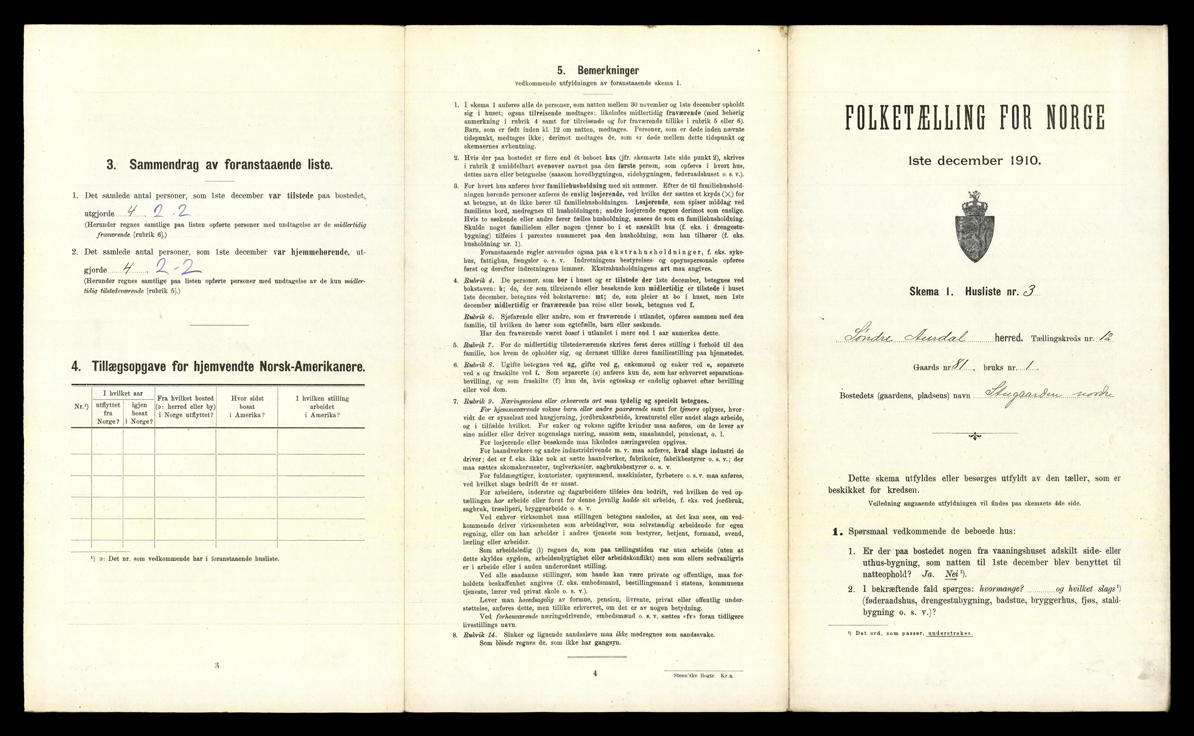 RA, 1910 census for Sør-Aurdal, 1910, p. 1201