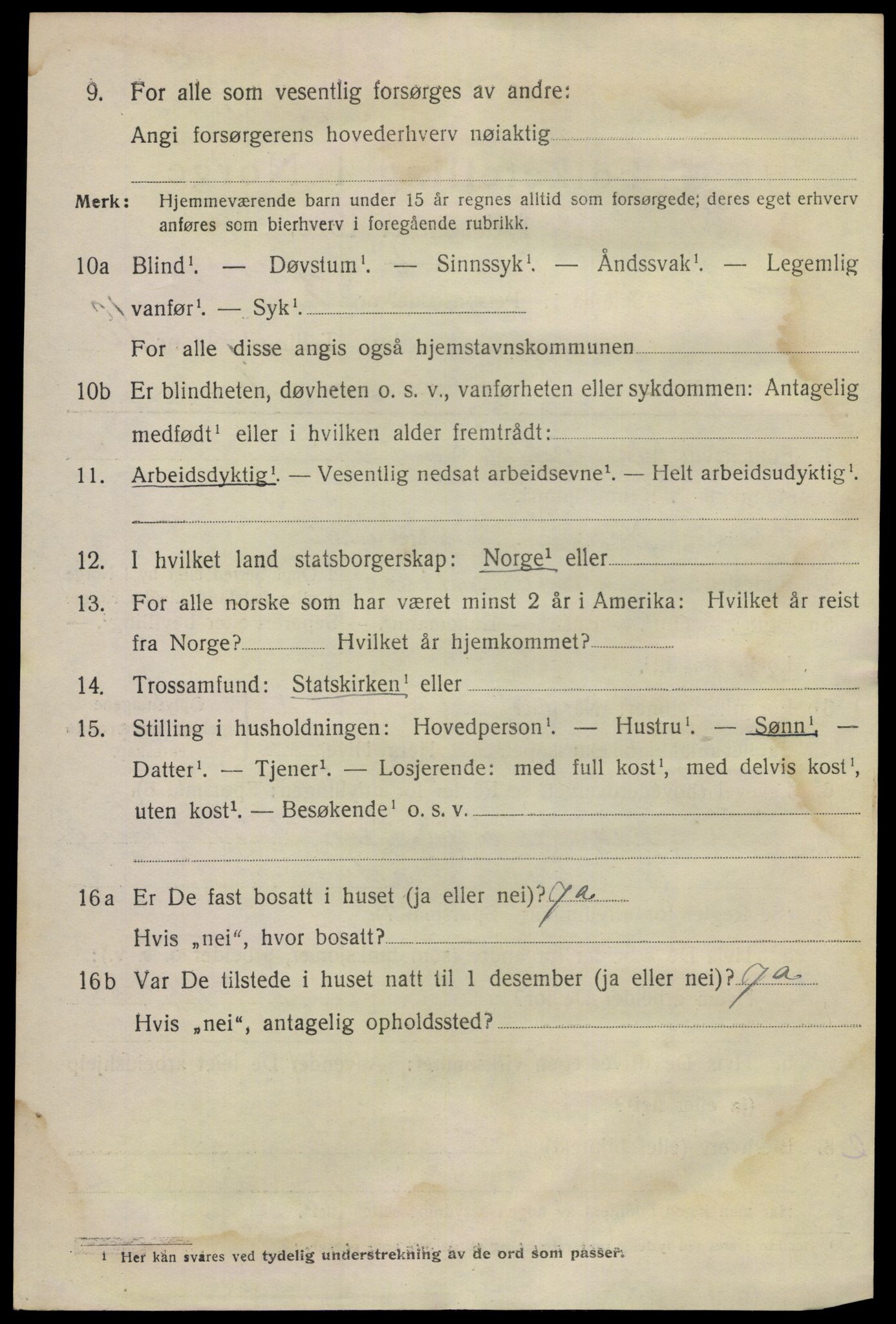 SAKO, 1920 census for Skien, 1920, p. 32177