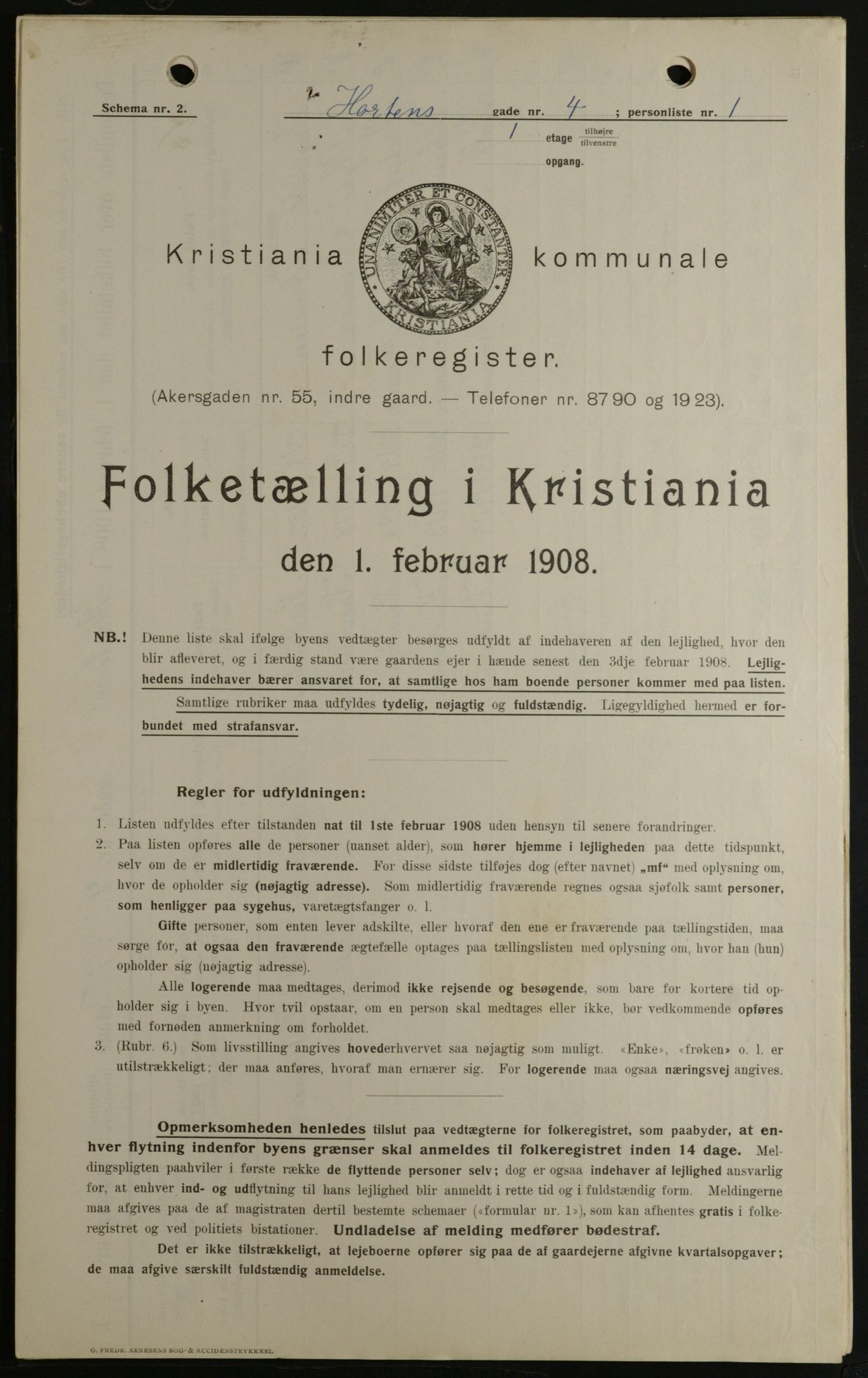 OBA, Municipal Census 1908 for Kristiania, 1908, p. 37251